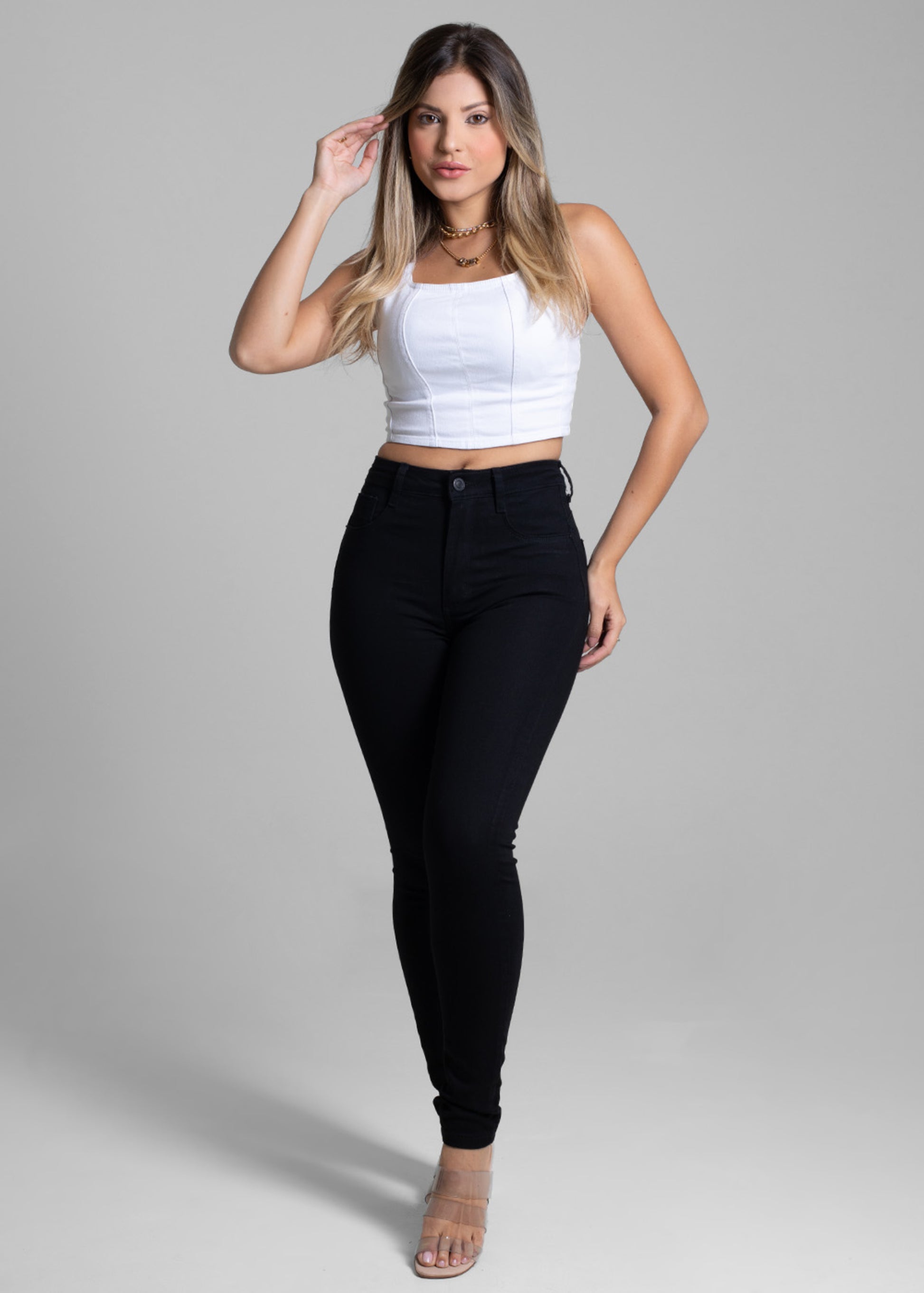Sawary Super Lipo Canvas Pants - 264741 BLACK