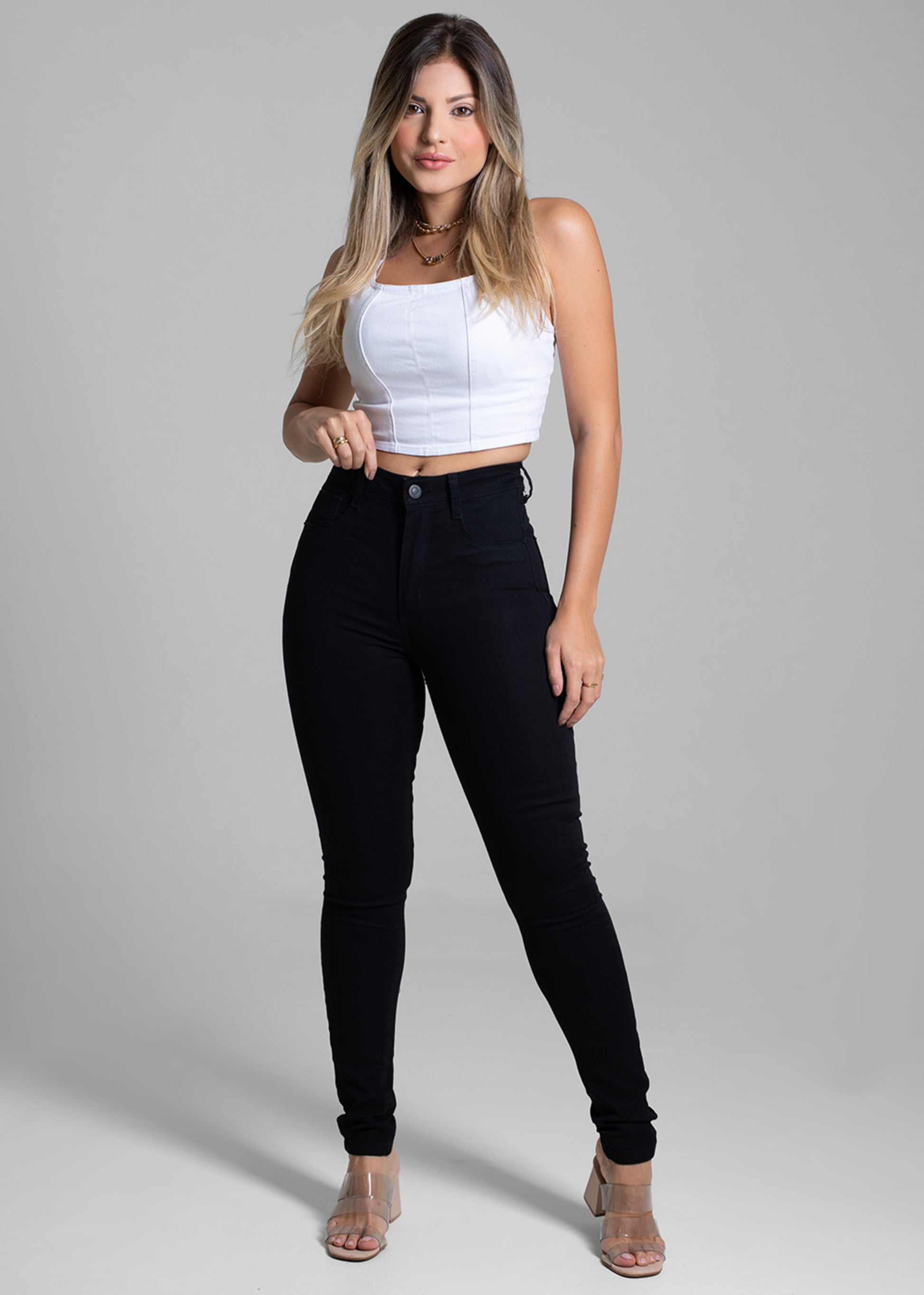 Sawary Super Lipo Canvas Pants - 264741 BLACK