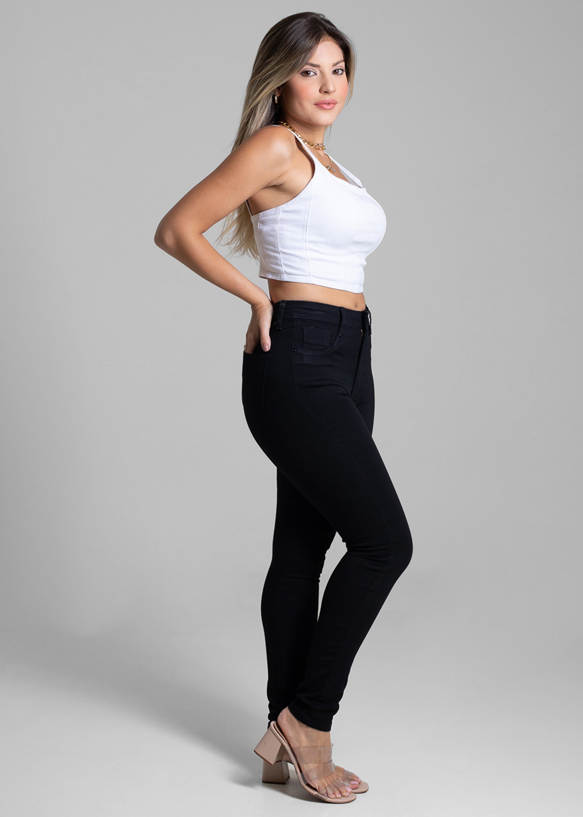 Sawary Super Lipo Canvas Pants - 264741 BLACK
