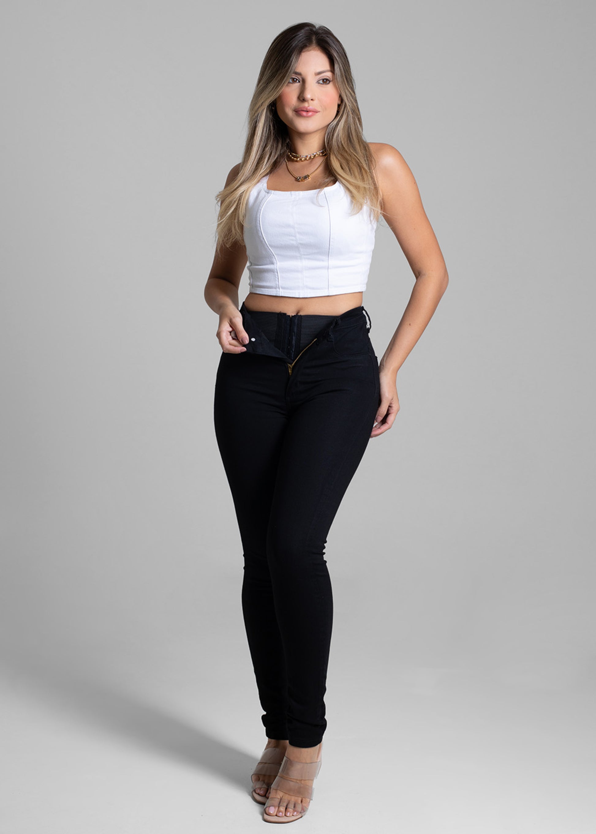 Sawary Super Lipo Canvas Pants - 264741 BLACK