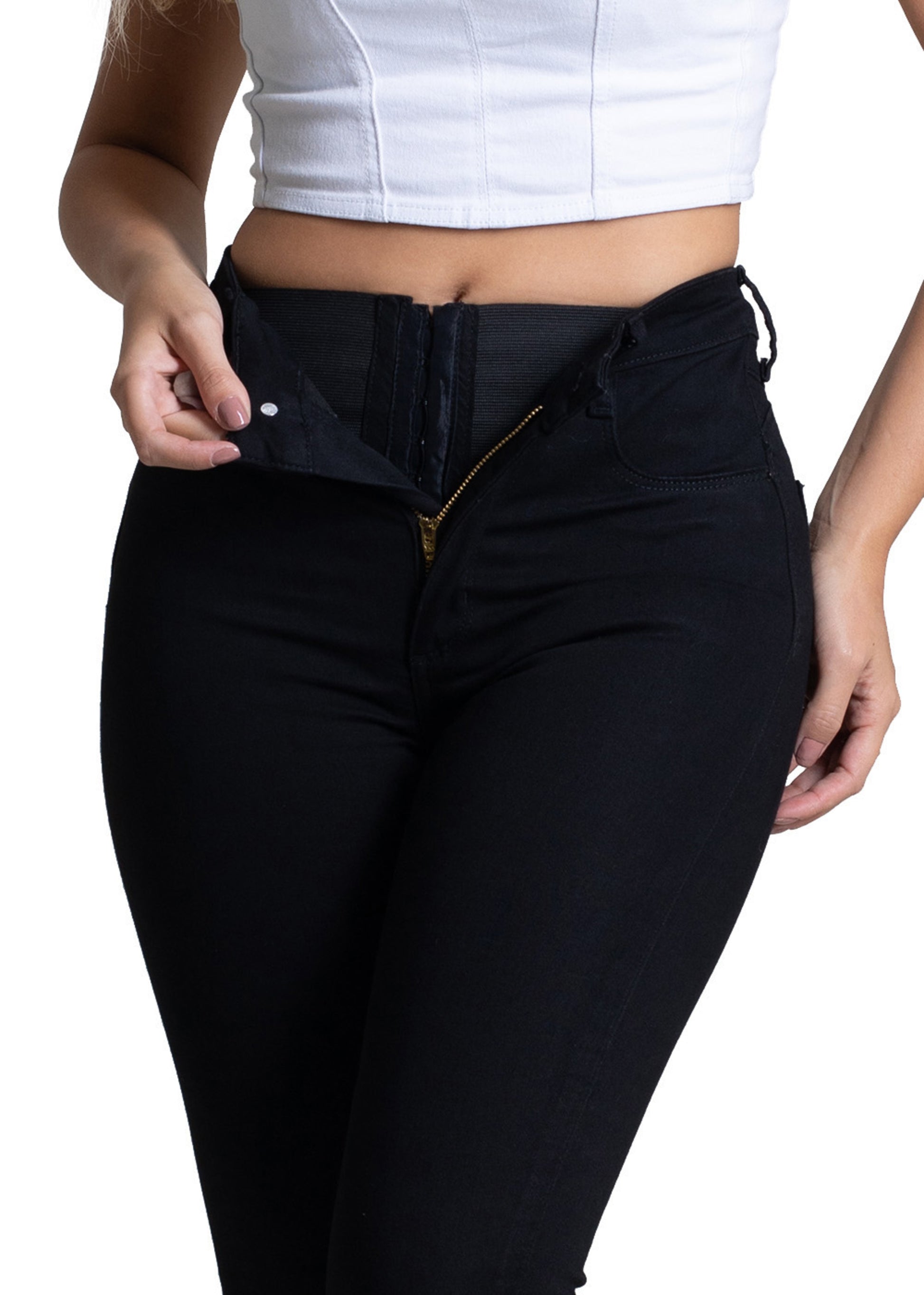 Sawary Super Lipo Canvas Pants - 264741 BLACK