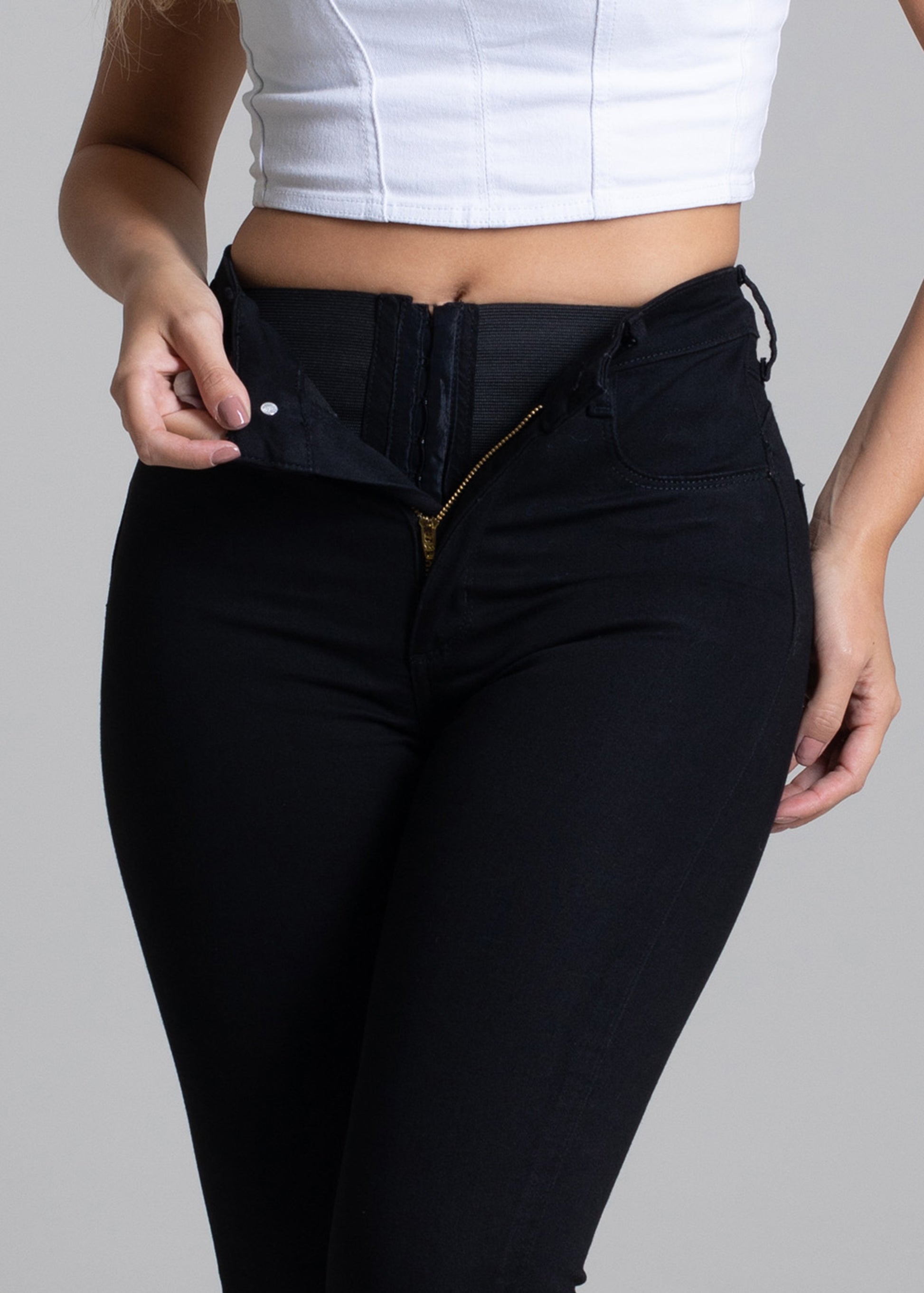 Sawary Super Lipo Canvas Pants - 264741 BLACK