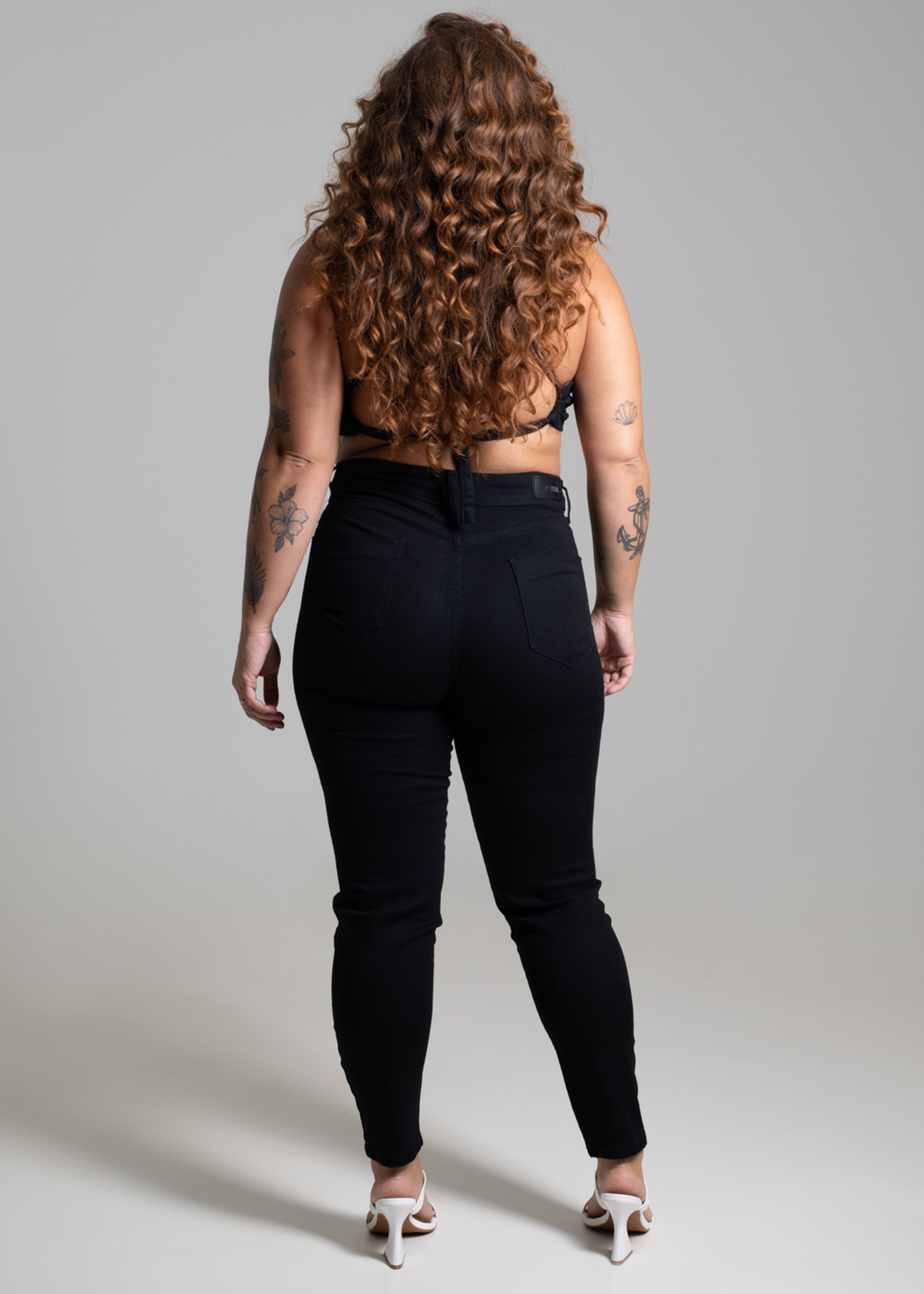 Sawary Plus Size Super Lipo Canvas Pants - 265870 BLACK