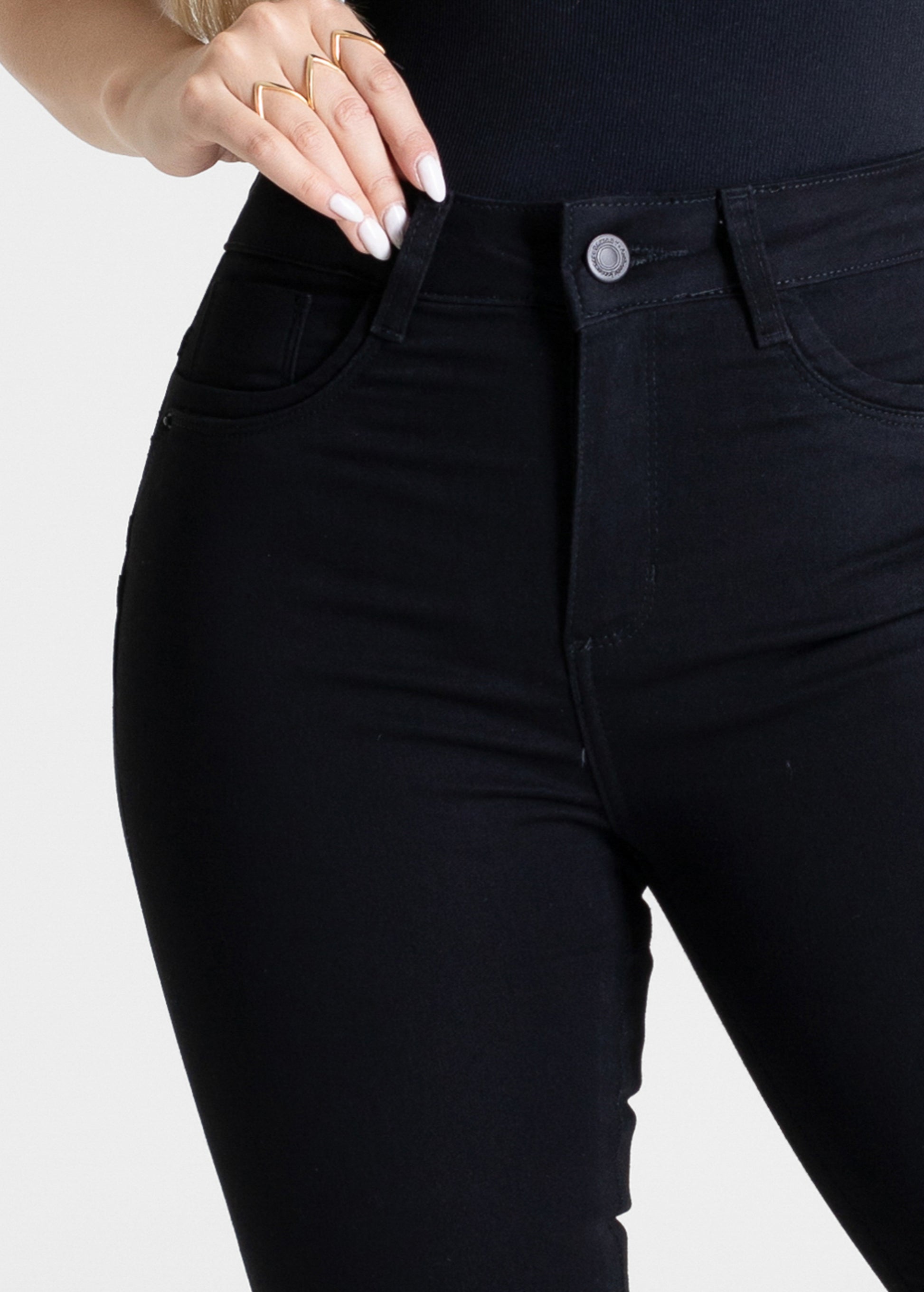 Sawary Butt Lift Canvas Pants - 275004 BLACK