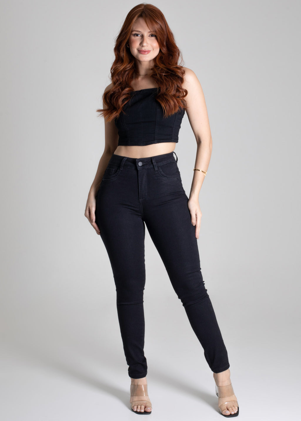 Sawary Butt Lift Canvas Pants - 275004 BLACK