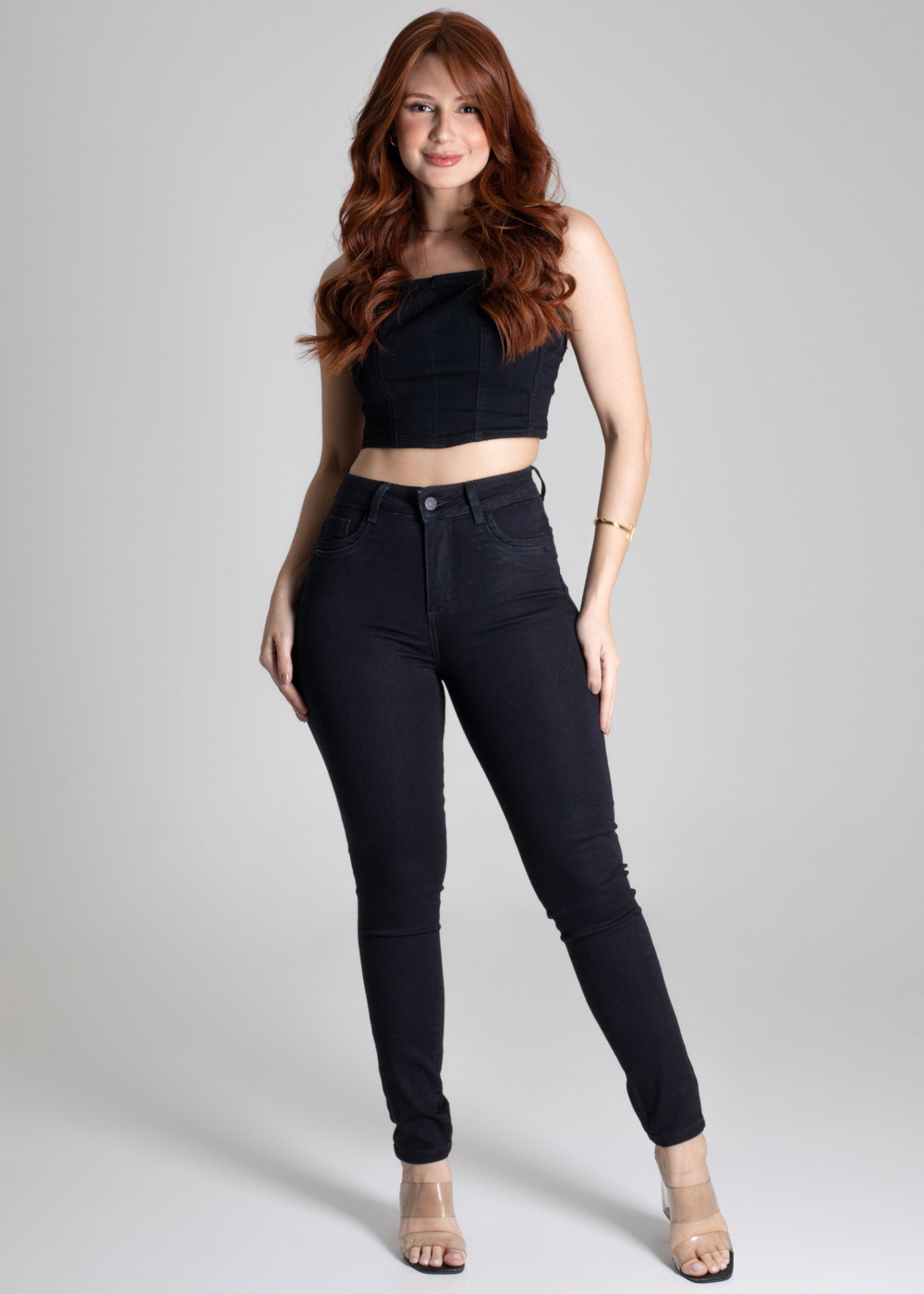 Sawary Butt Lift Canvas Pants - 275004 BLACK