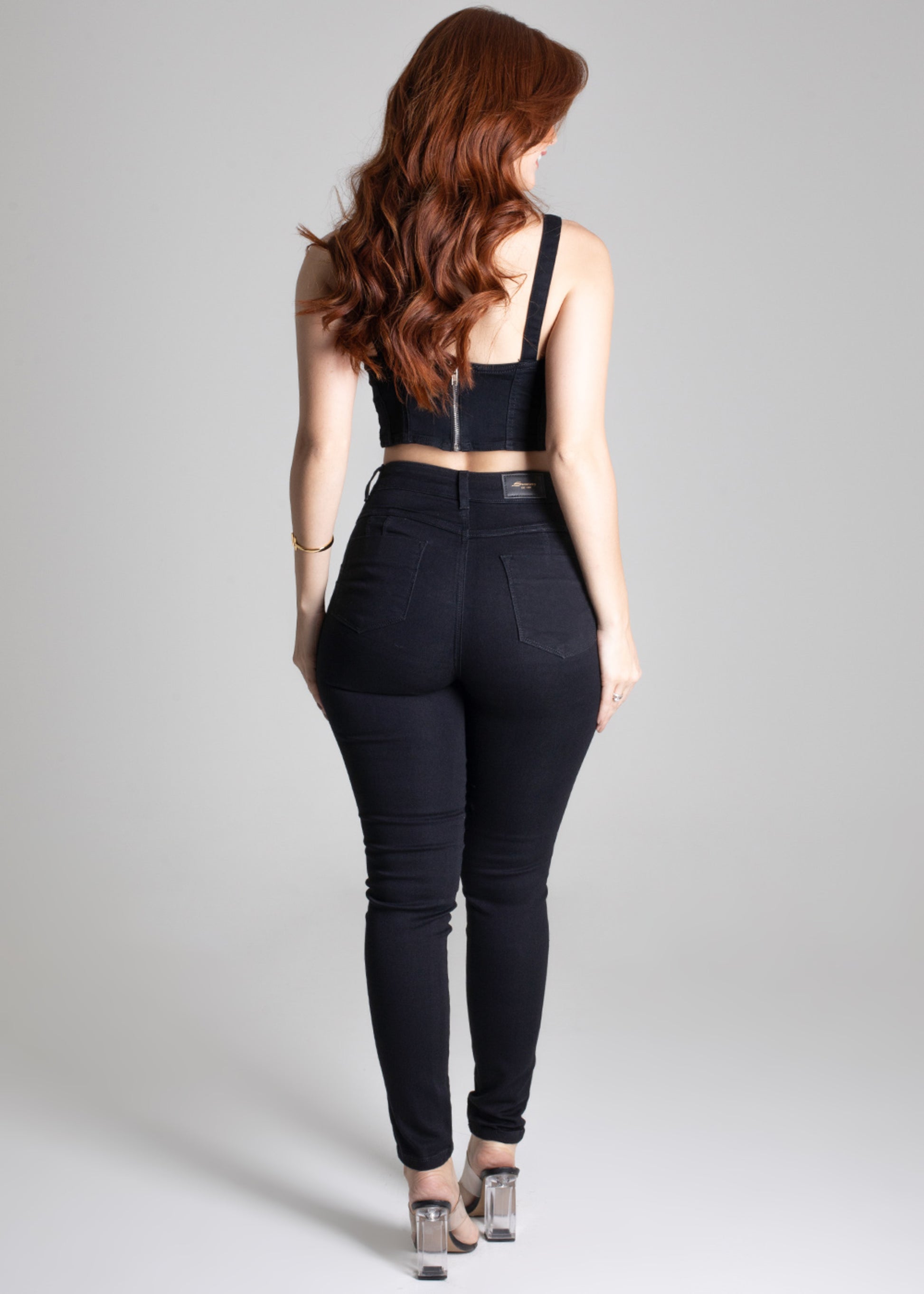 Sawary Butt Lift Canvas Pants - 275004 BLACK