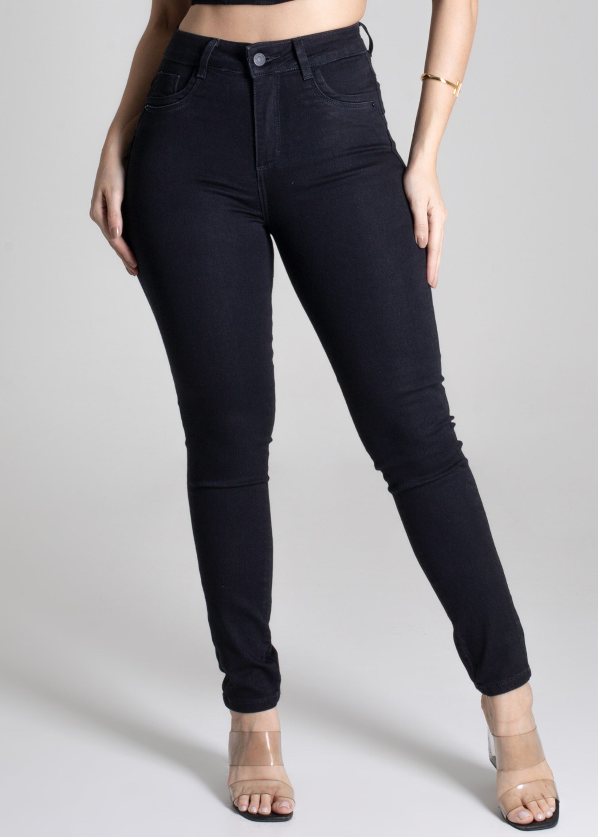 Sawary Butt Lift Canvas Pants - 275004 BLACK