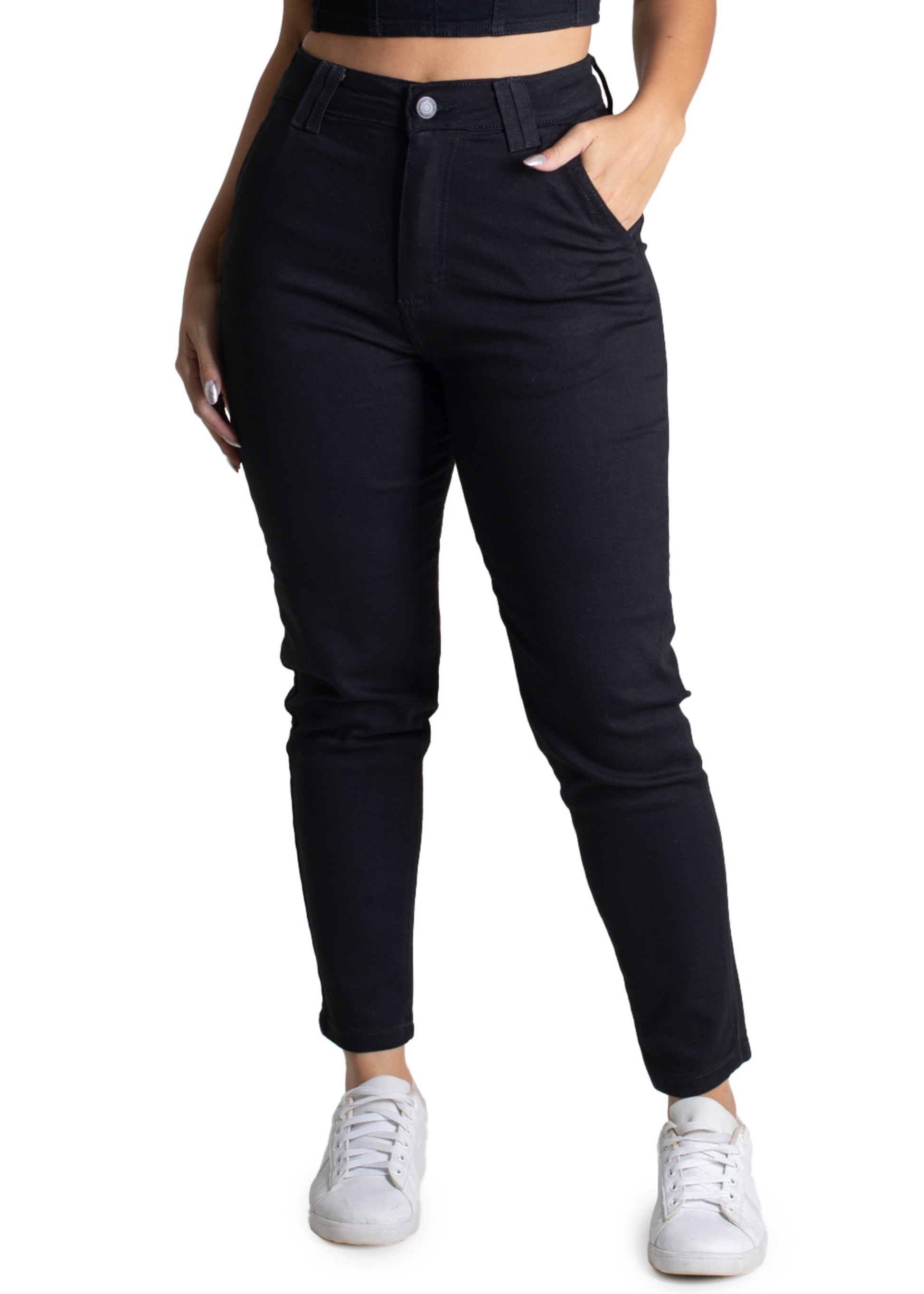 Sawary Mom Canvas Pants - 275269