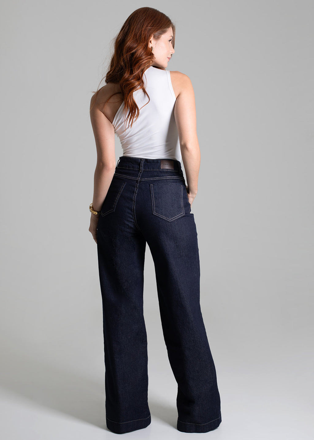 Sawary Wide Leg Jeans Pants - 276266 BLUE