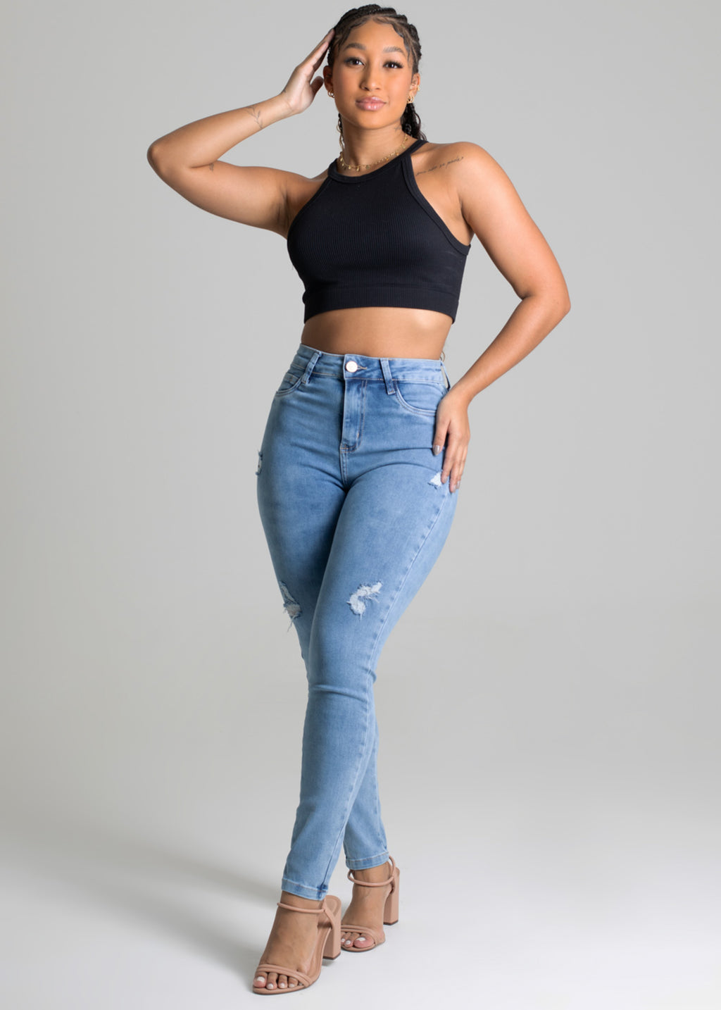 Sawary Butt Lift Jeans Pants - 276938