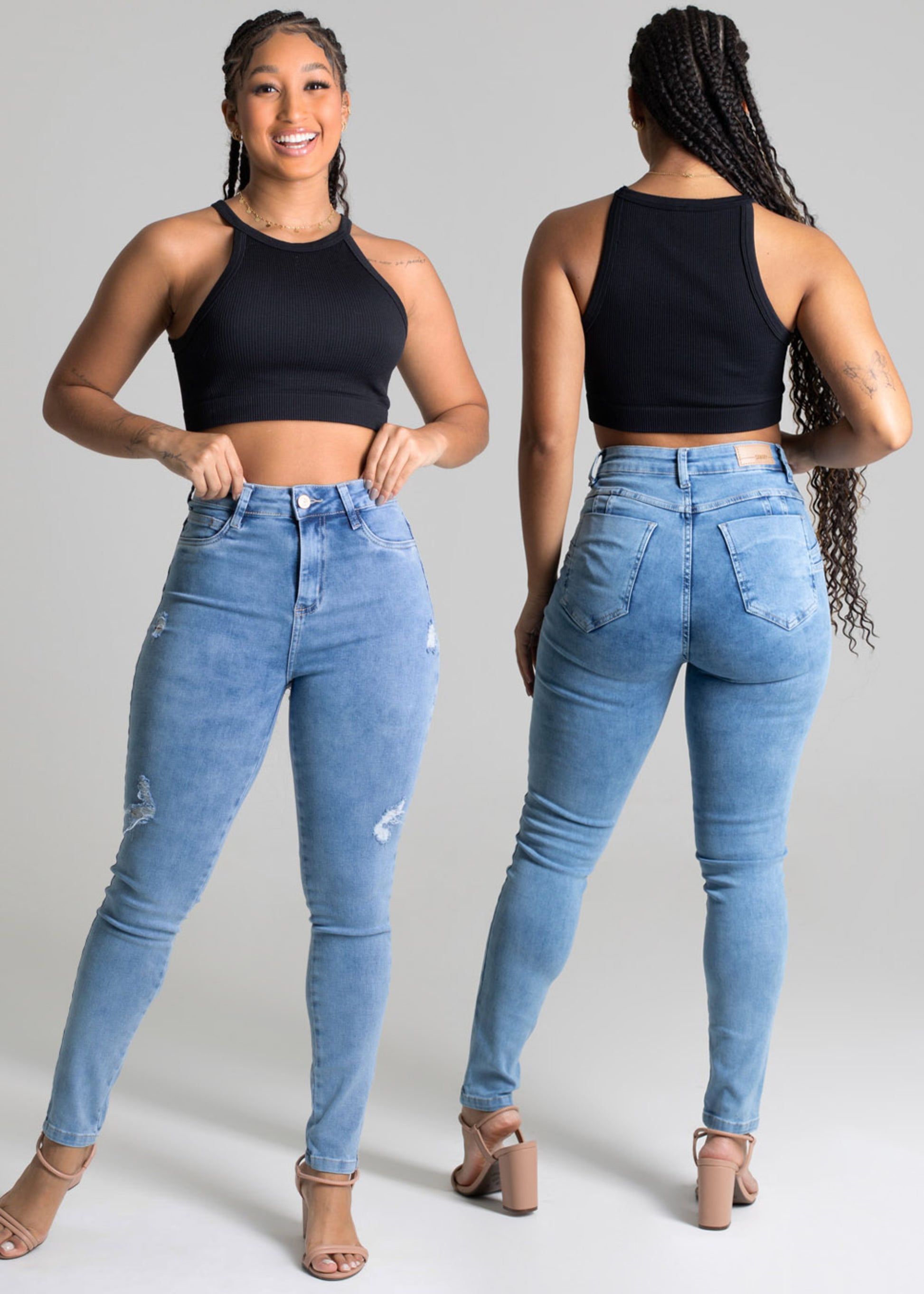 Sawary Butt Lift Jeans Pants - 276938