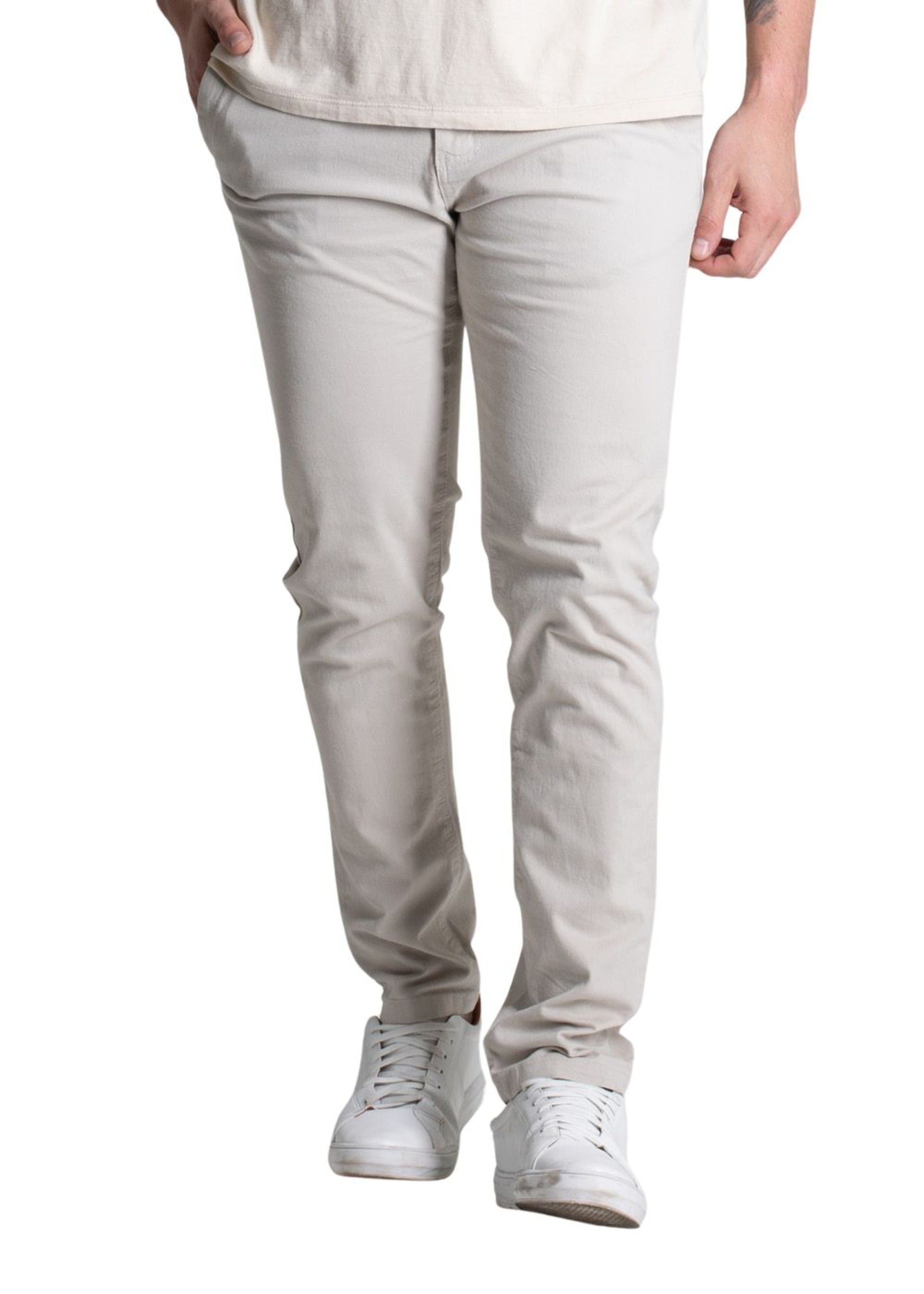 Sawary Skinny Canvas Pants - 277084