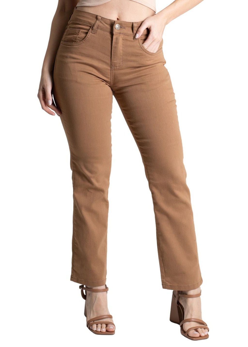 Sawary Straight Canvas Pants - 277311