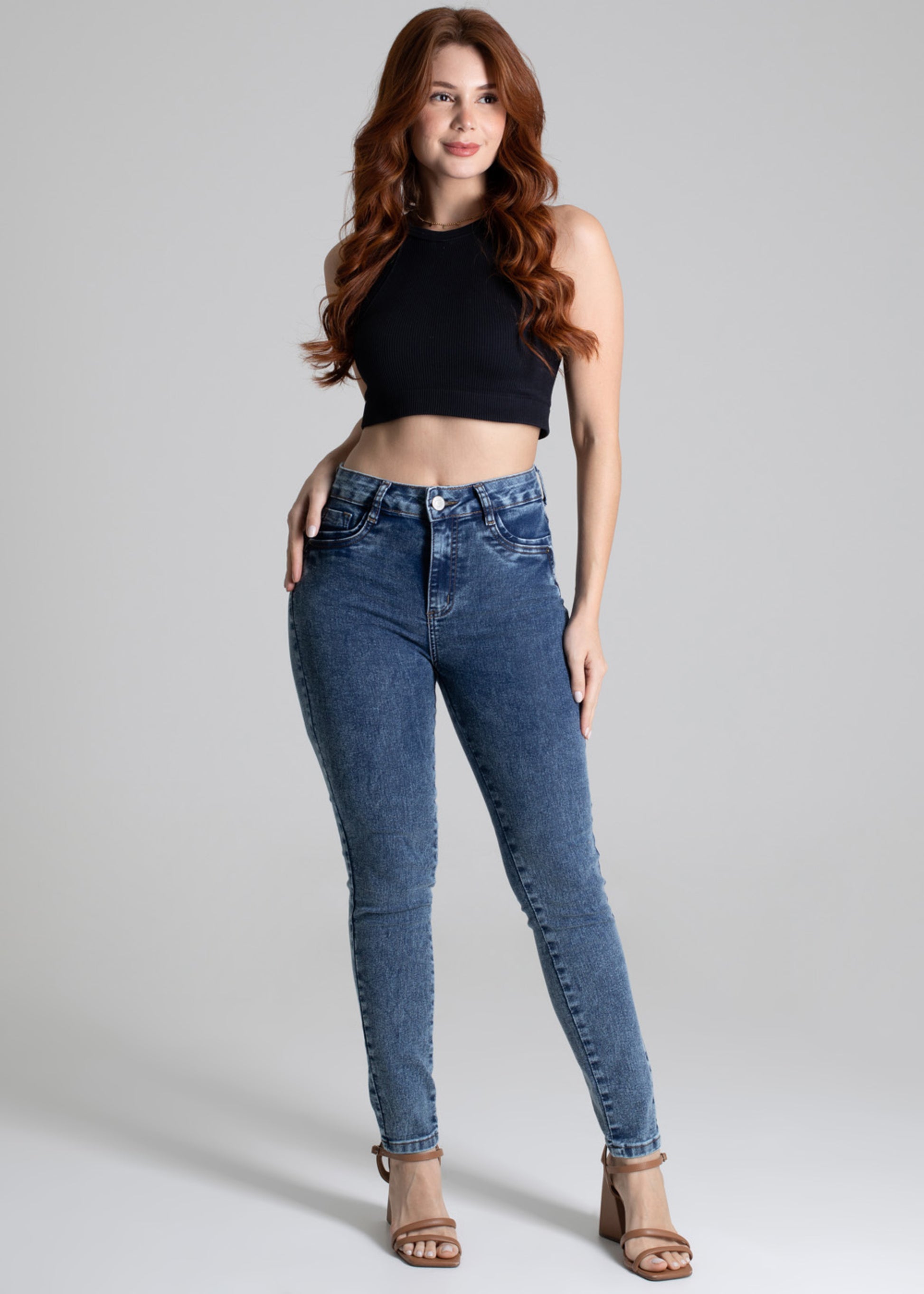 Sawary Butt Lift Jeans Pants - 277315