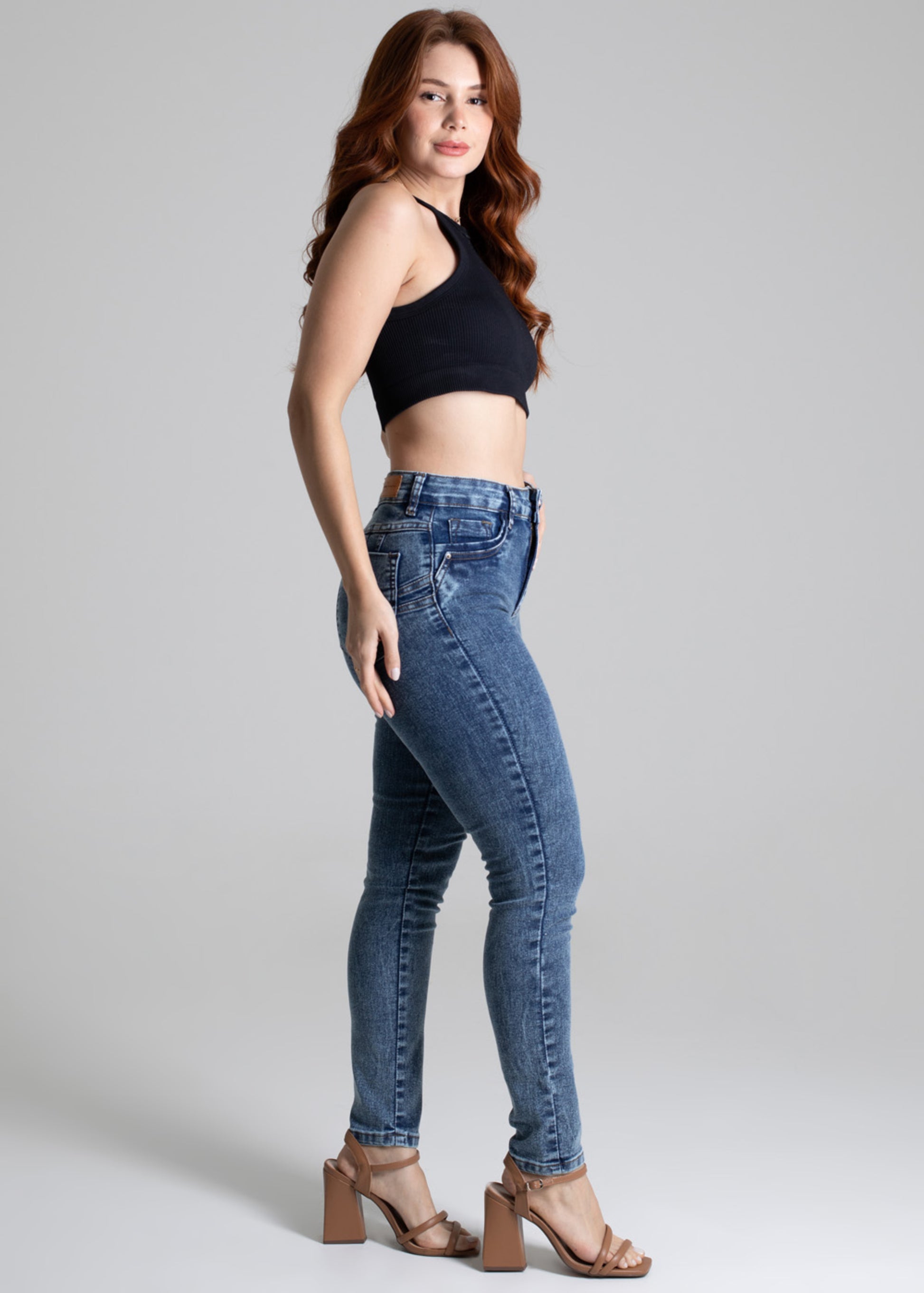 Sawary Butt Lift Jeans Pants - 277315