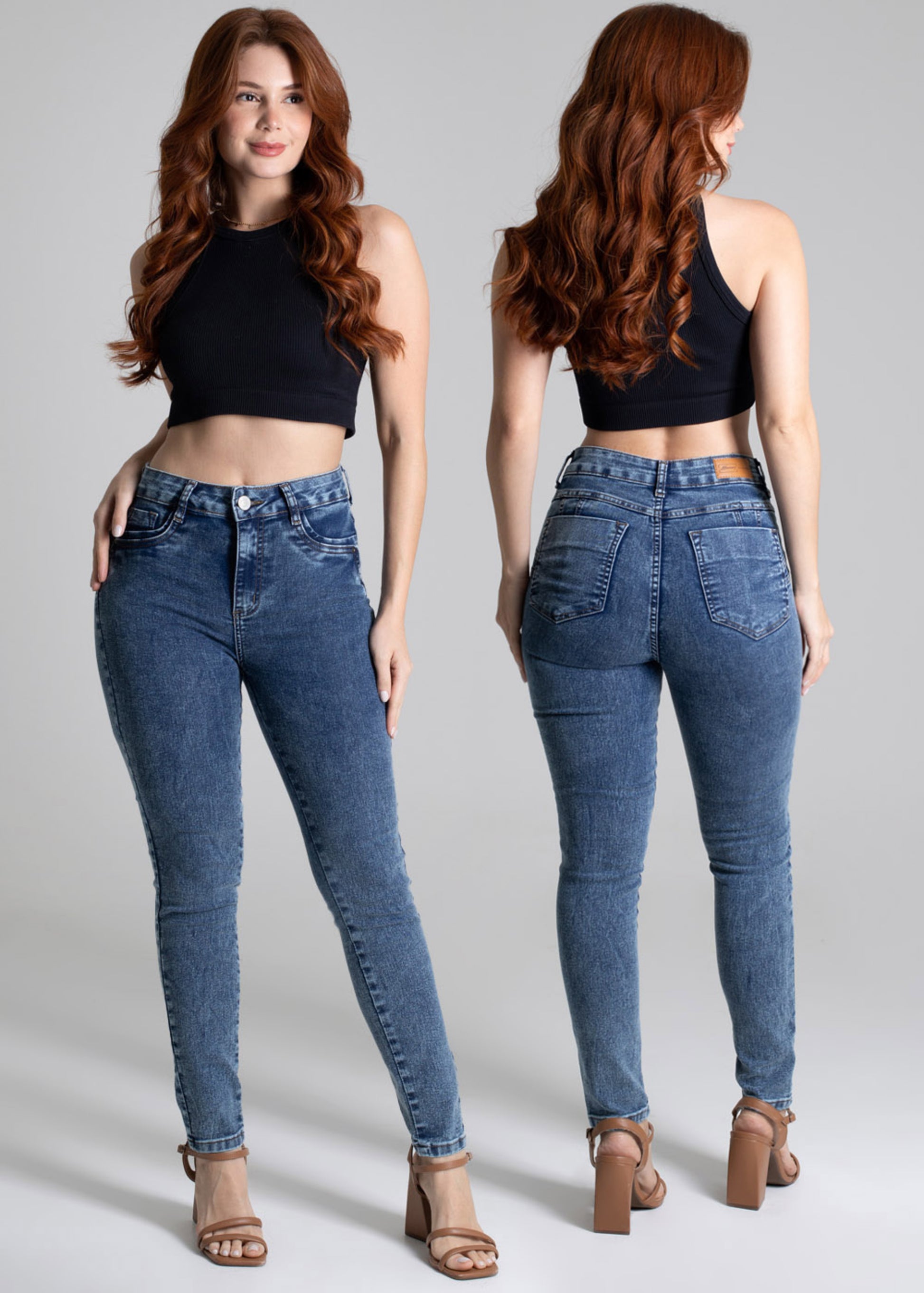 Sawary Butt Lift Jeans Pants - 277315