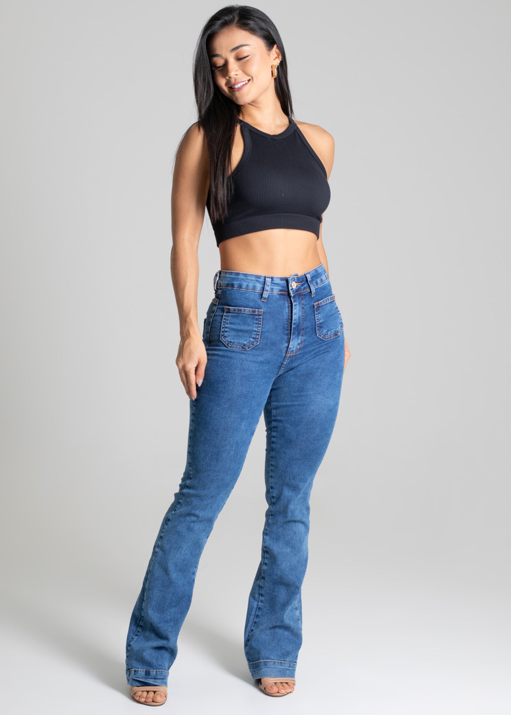 Sawary Boot Cut Jeans Pants - 277408