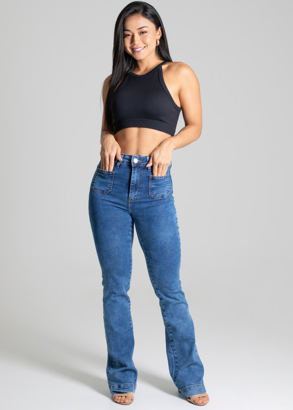 Sawary Boot Cut Jeans Pants - 277408