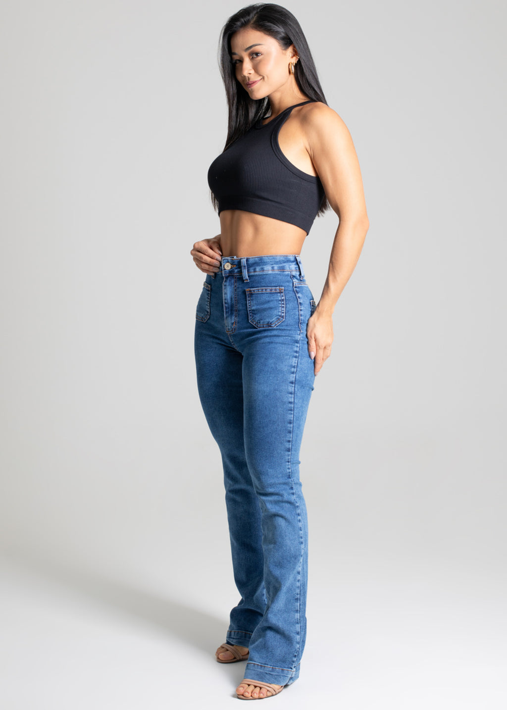 Sawary Boot Cut Jeans Pants - 277408