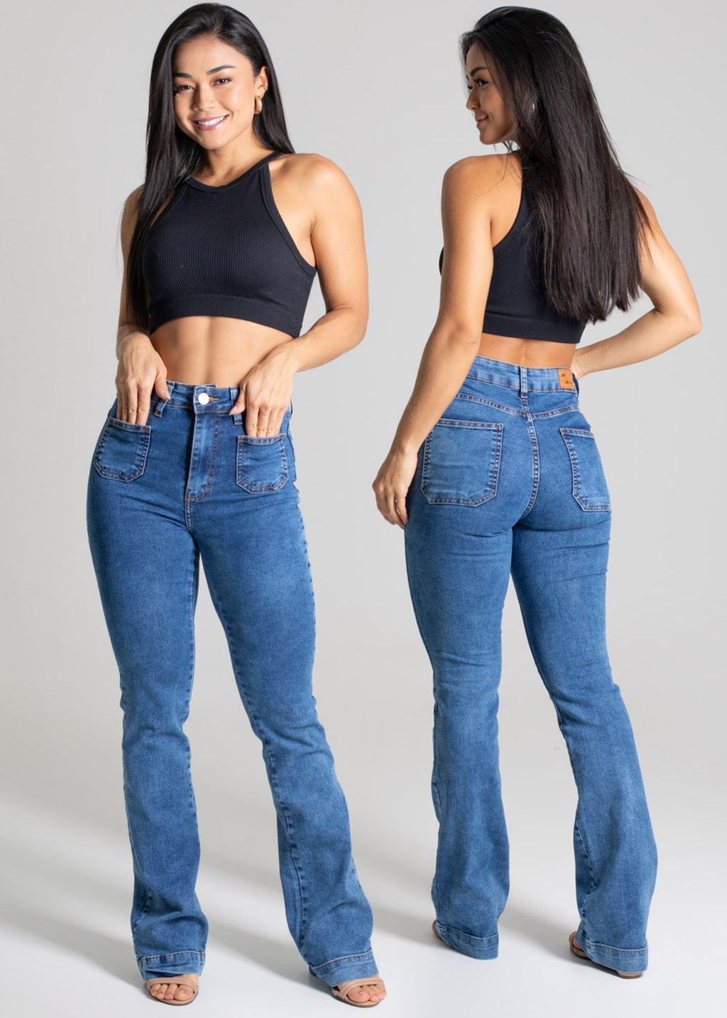 Sawary Boot Cut Jeans Pants - 277408
