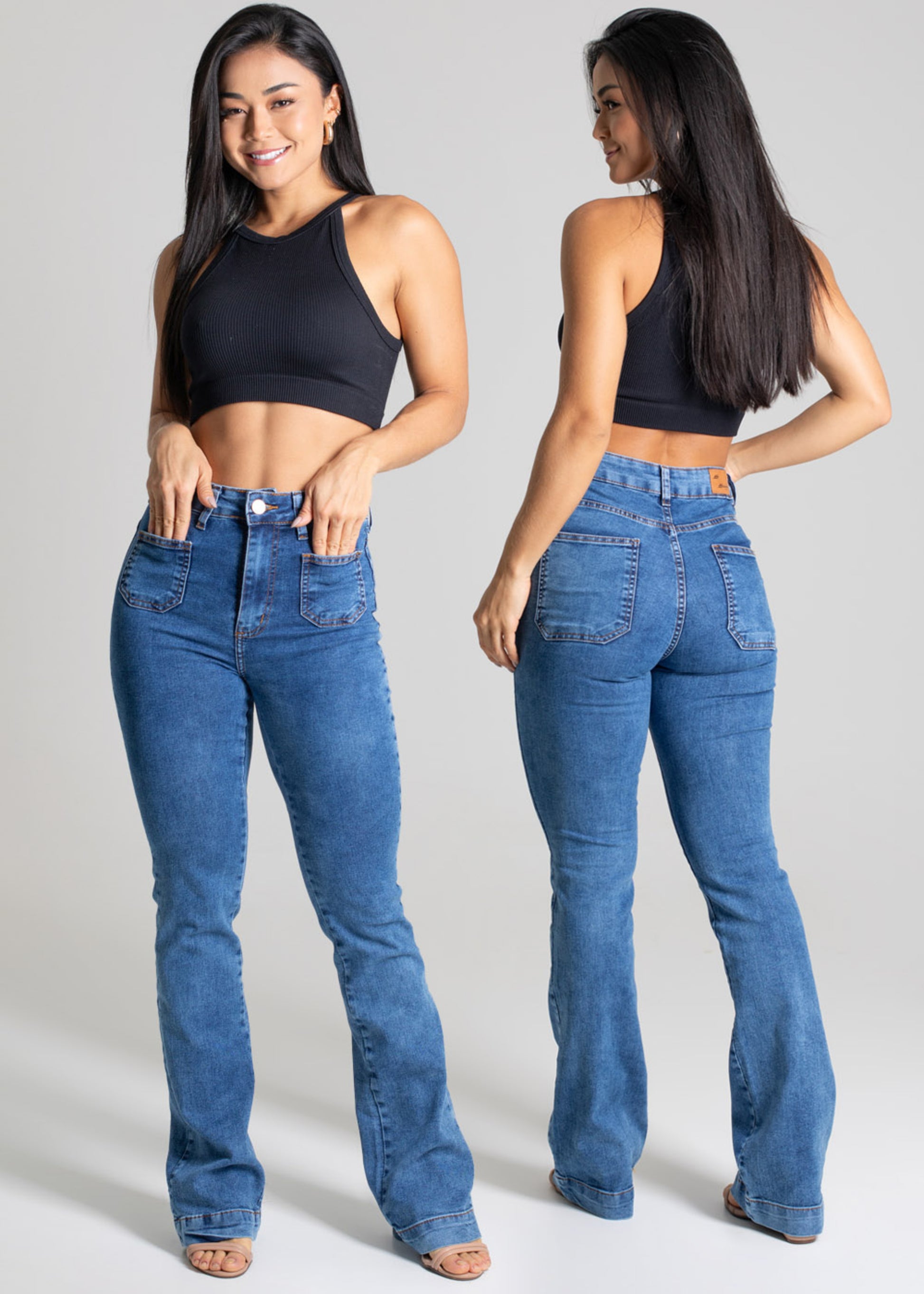 Sawary Boot Cut Jeans Pants - 277408