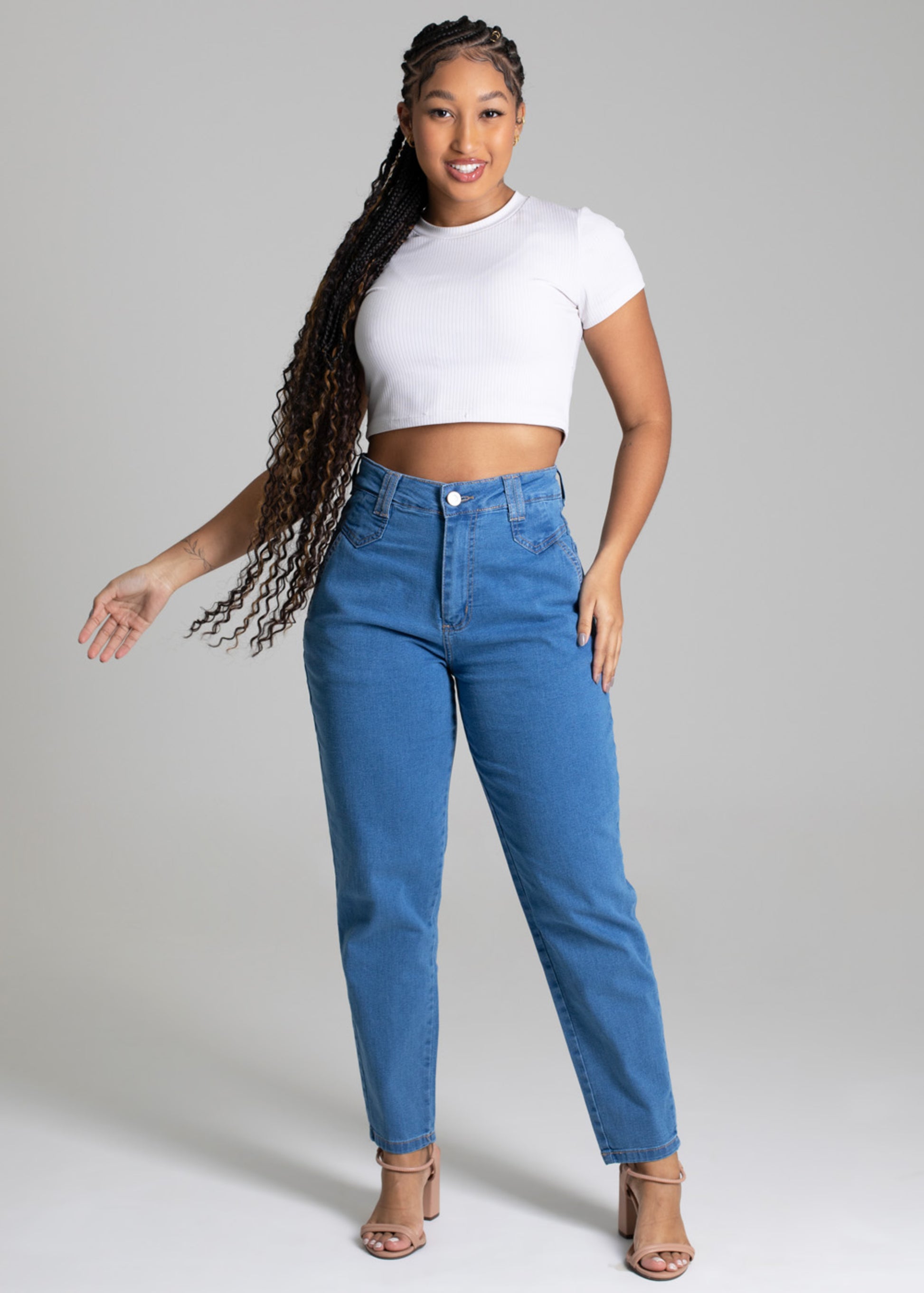 Sawary Jeans Mom Pants - 277426