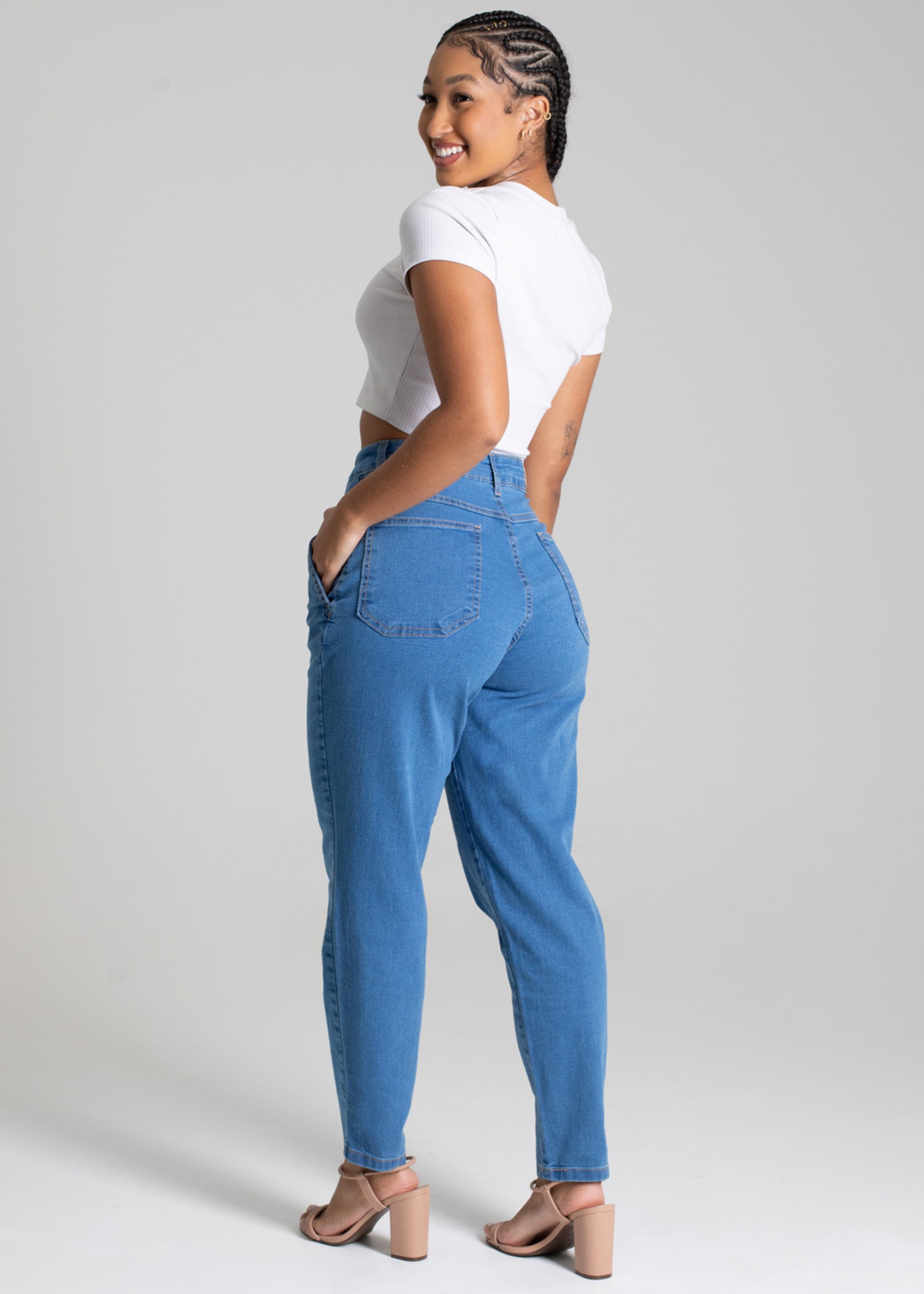 Sawary Jeans Mom Pants - 277426