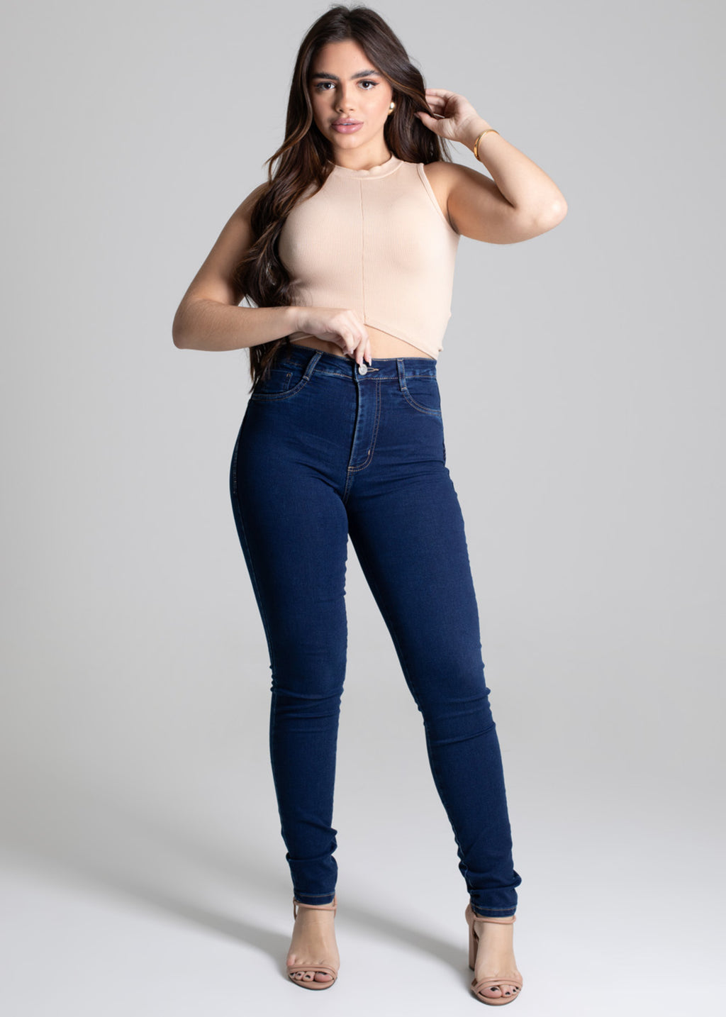 Sawary Butt Shaping Jeans Pants - 277454 BLUE