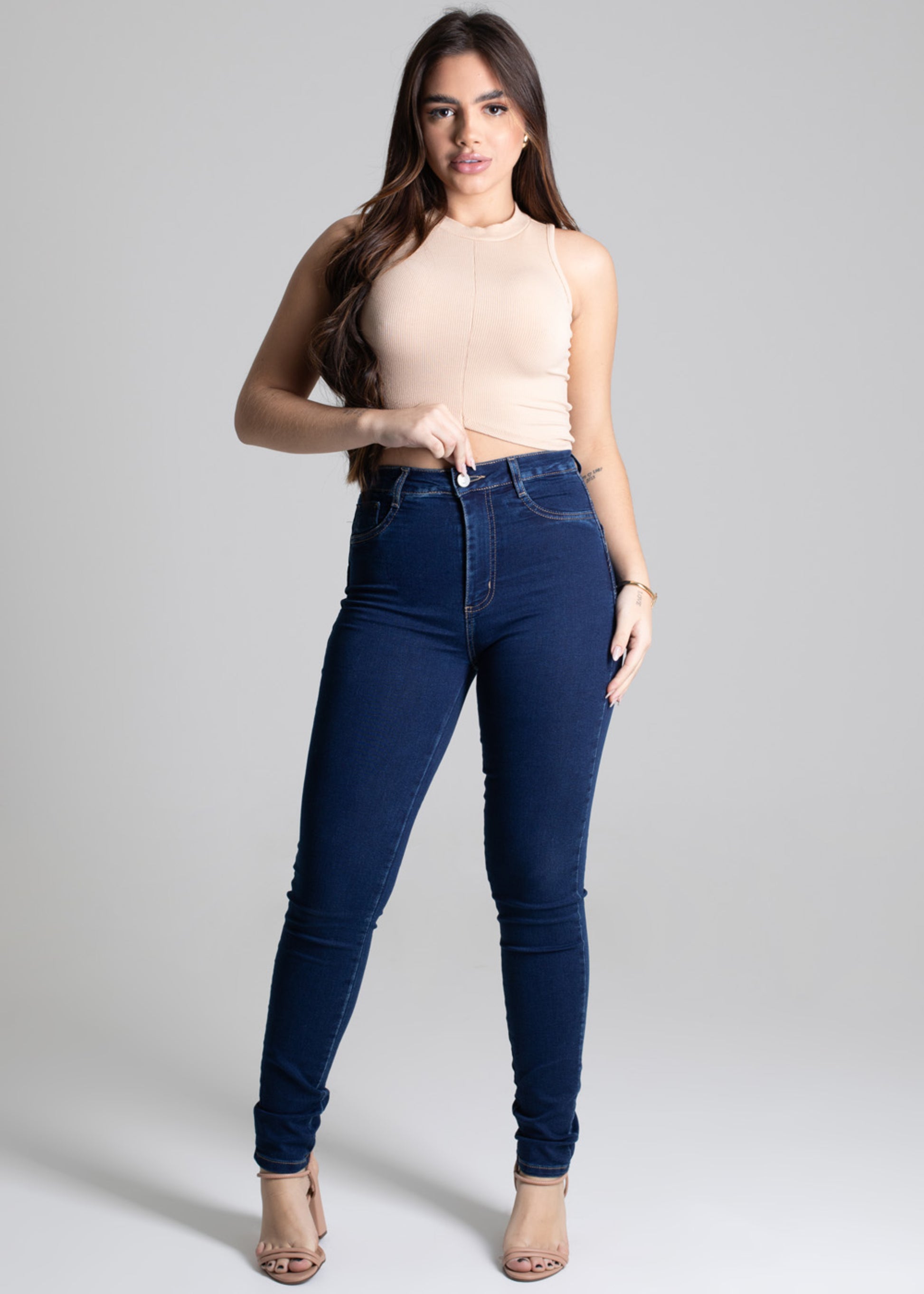 Sawary Butt Shaping Jeans Pants - 277454 BLUE