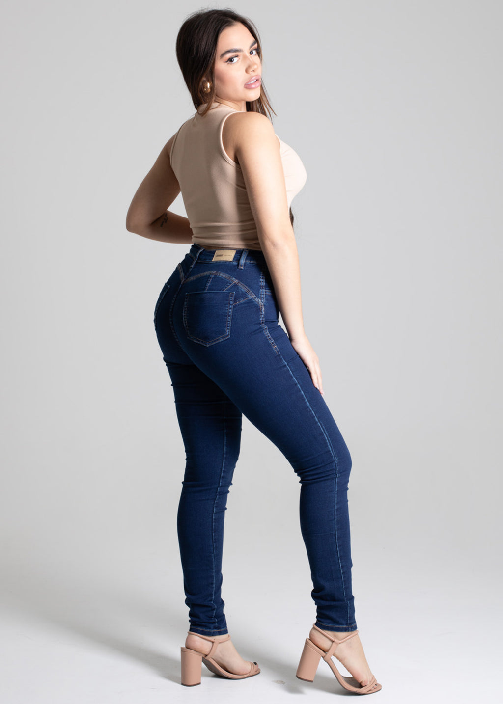 Sawary Butt Shaping Jeans Pants - 277454 BLUE