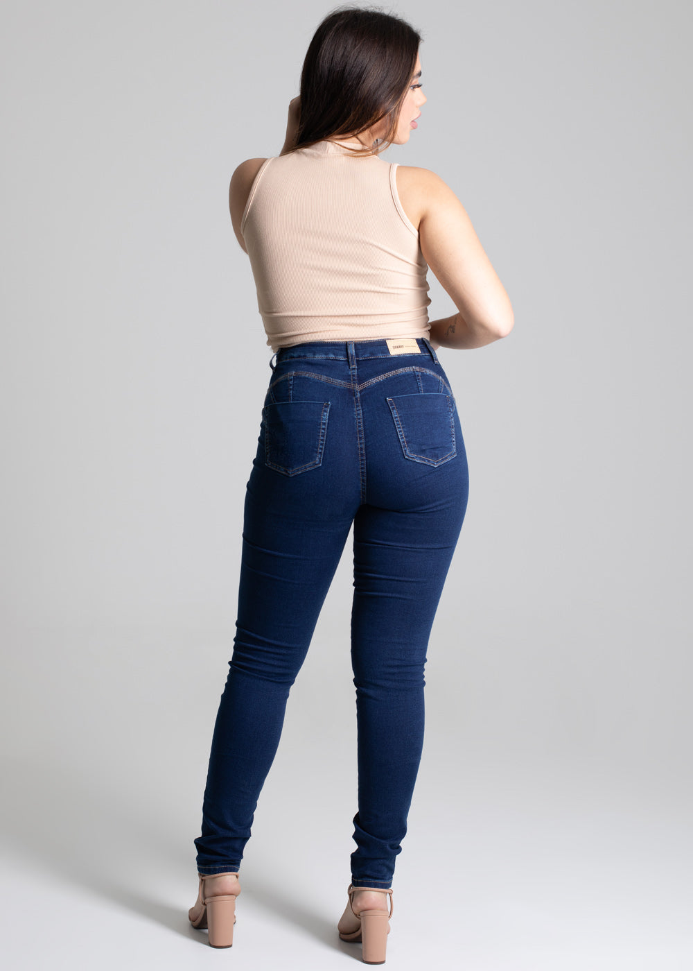 Sawary Butt Shaping Jeans Pants - 277454 BLUE
