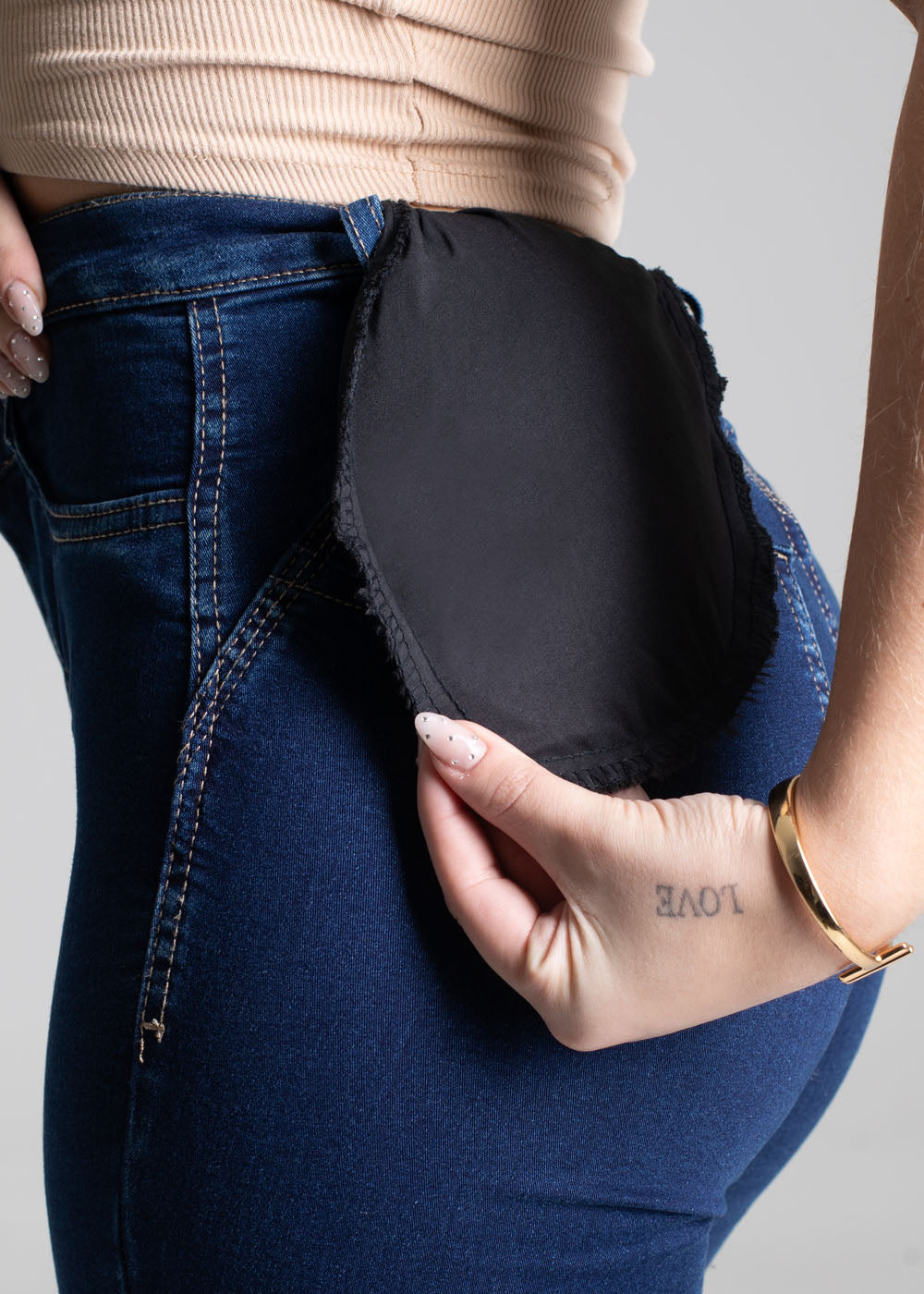 Sawary Butt Shaping Jeans Pants - 277454 BLUE