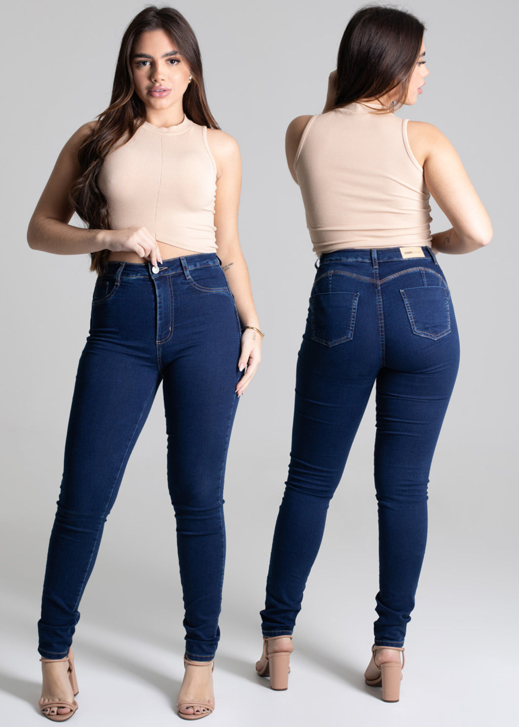 Sawary Butt Shaping Jeans Pants - 277454 BLUE
