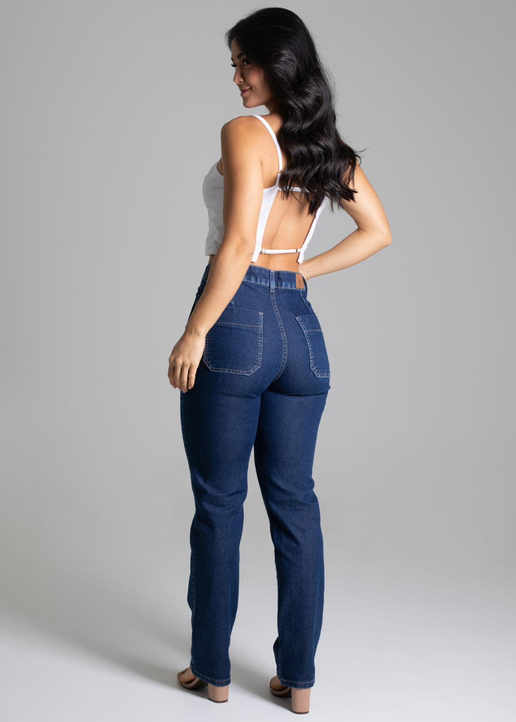 Sawary Straight Petit Jeans Pants - 278453