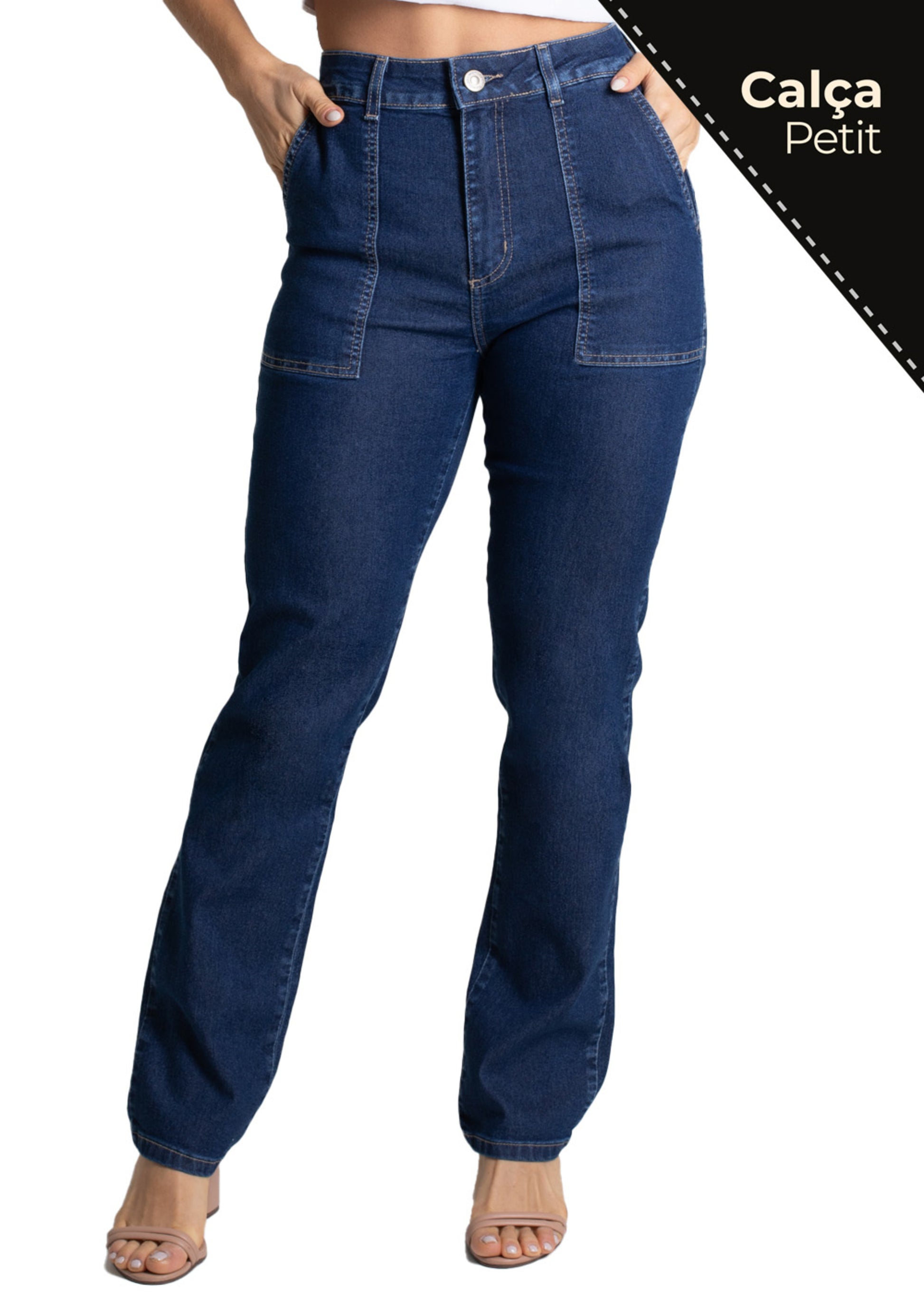Sawary Straight Petit Jeans Pants - 278453