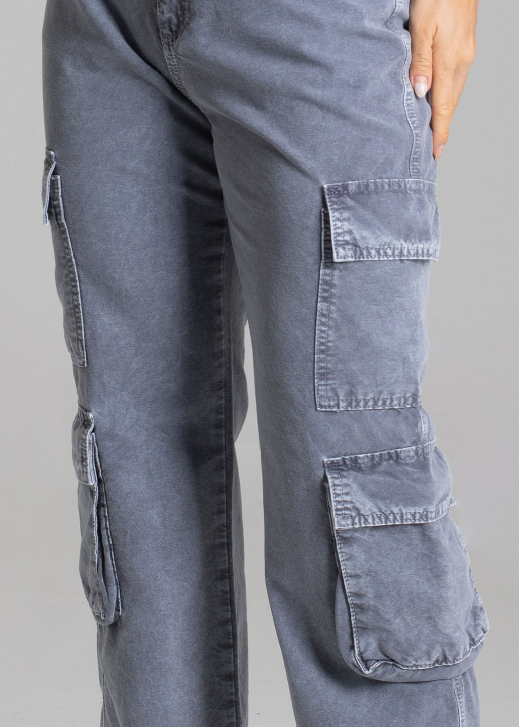 Sawary Straight Canvas Pants - 278902