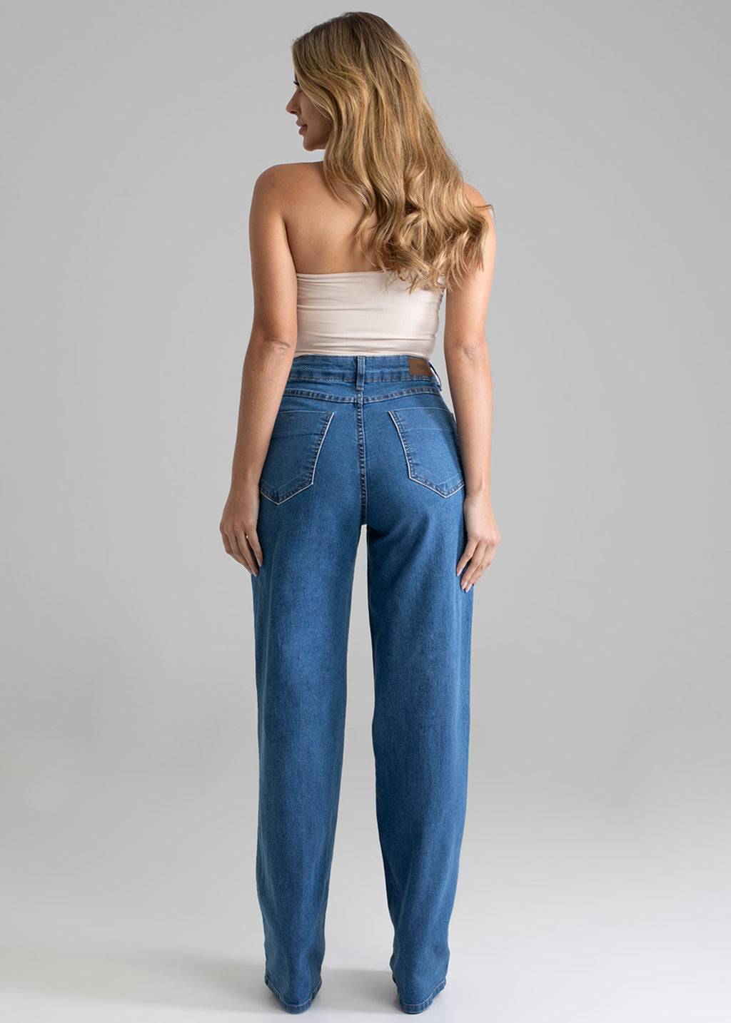 Sawary Wide Leg Jeans Pants - 278936