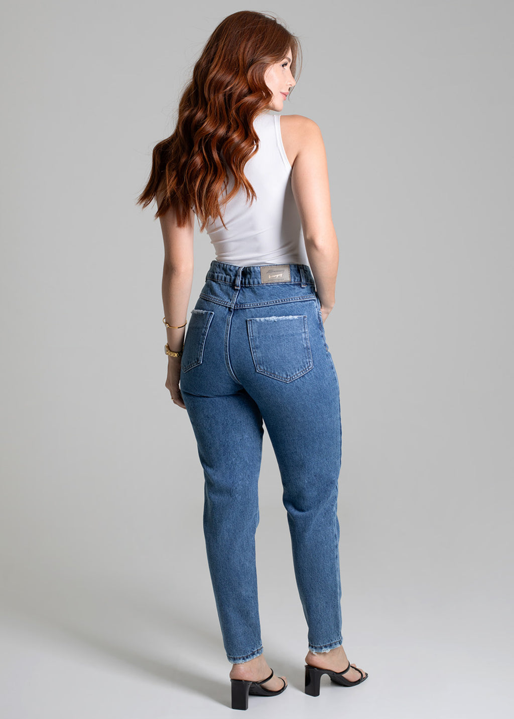 Sawary Mom Jeans Pants - 278939 BLUE