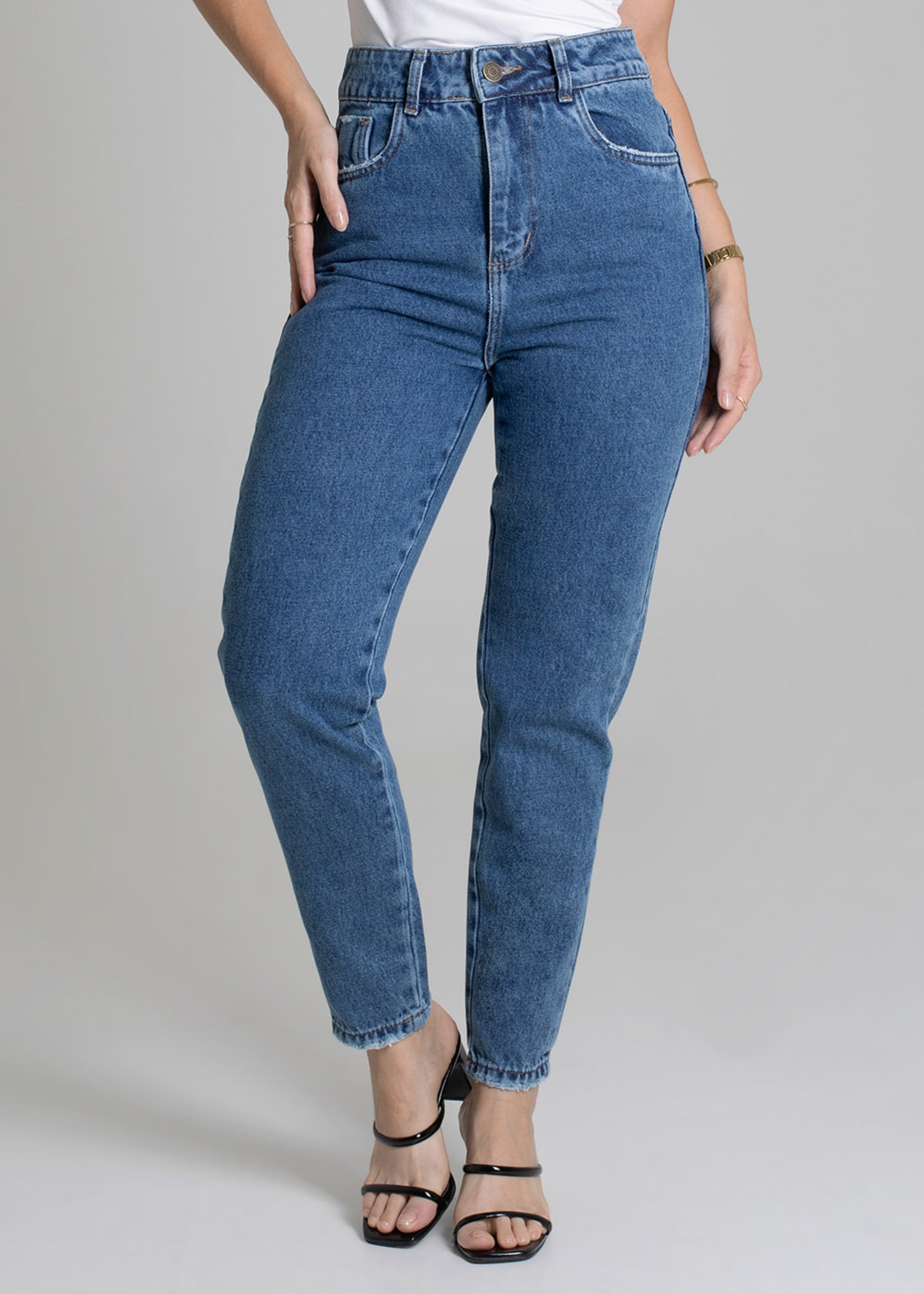Sawary Mom Jeans Pants - 278939 BLUE