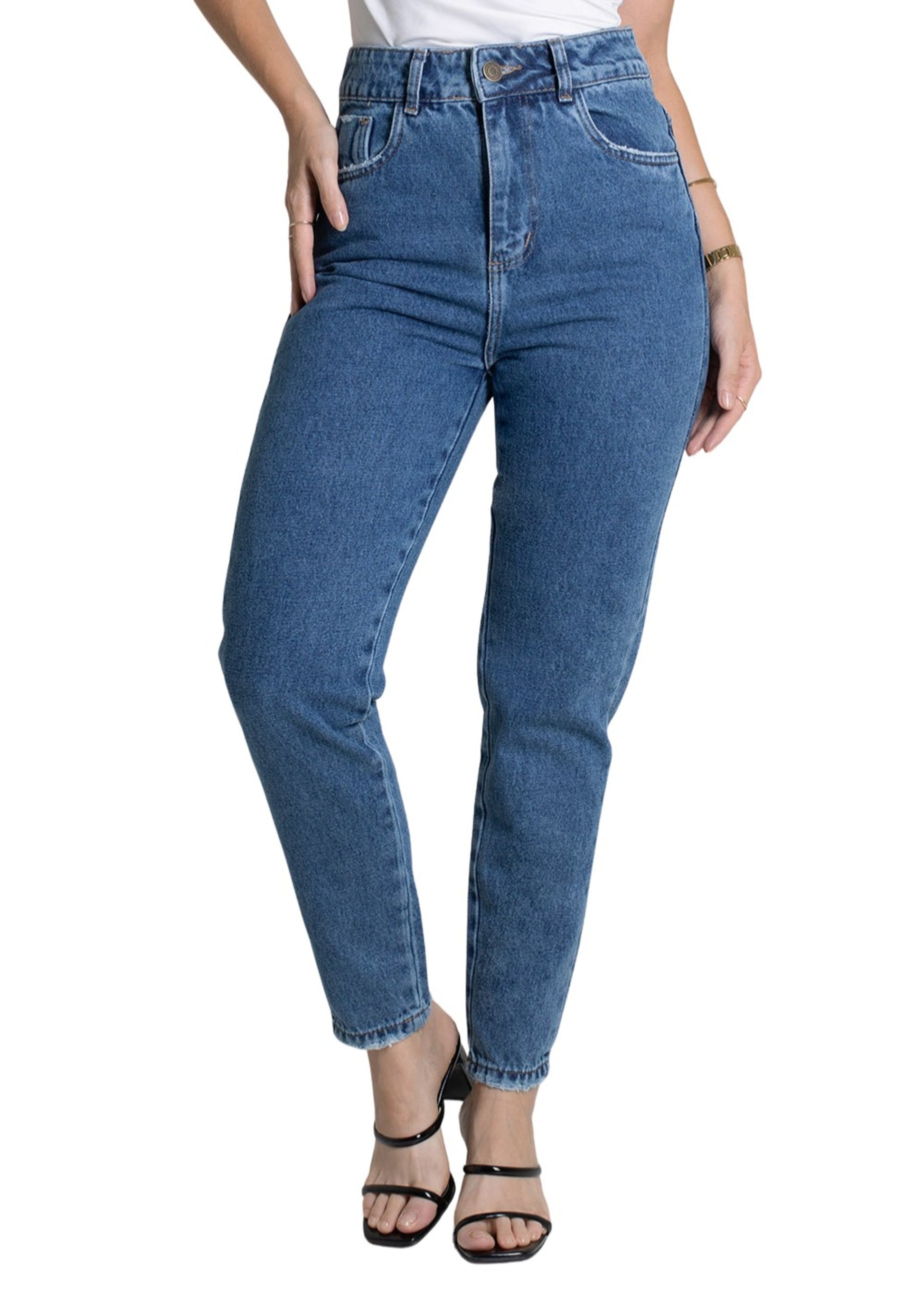 Sawary Mom Jeans Pants - 278939 BLUE