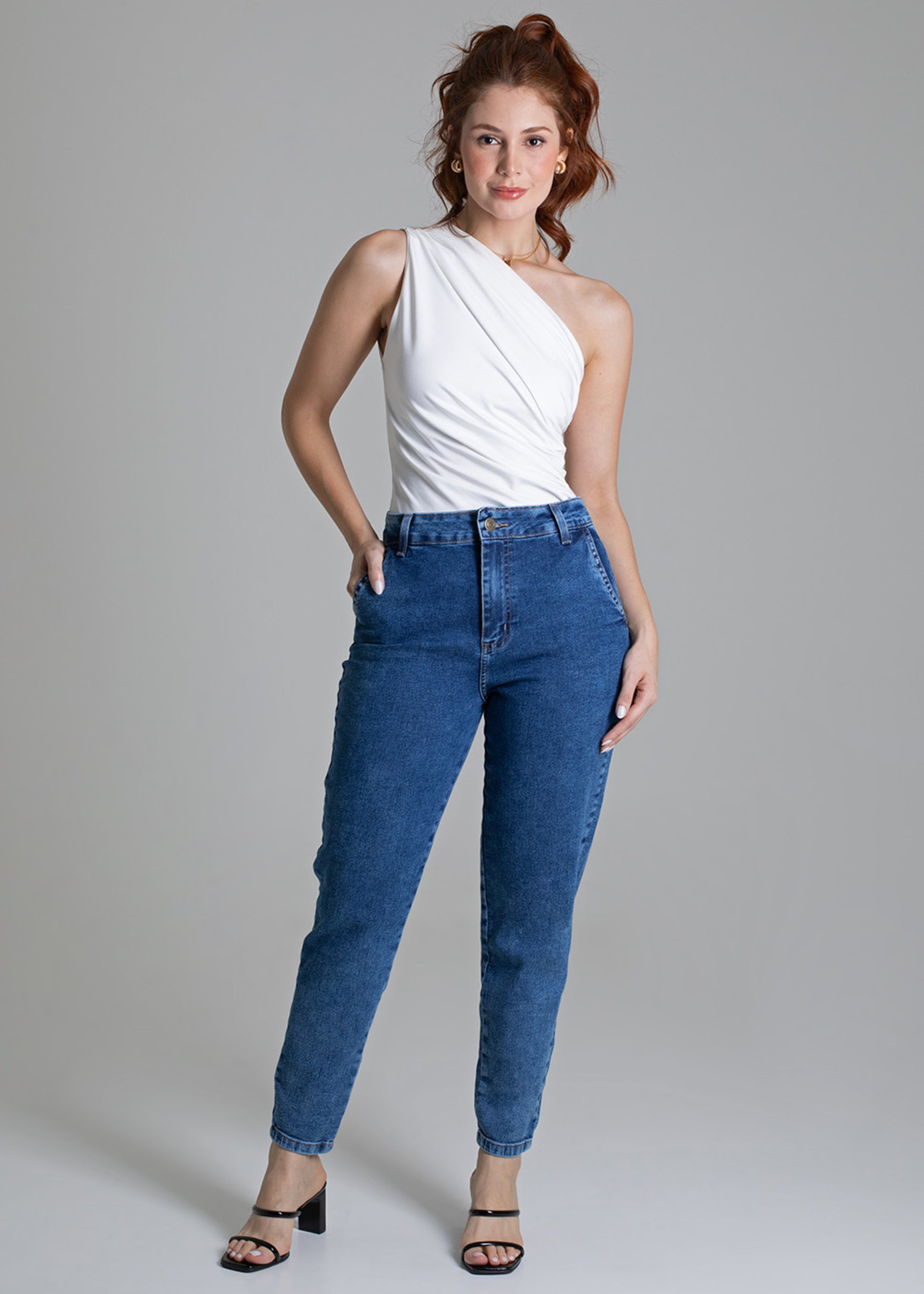 Sawary Mom Jeans Pants - 279027