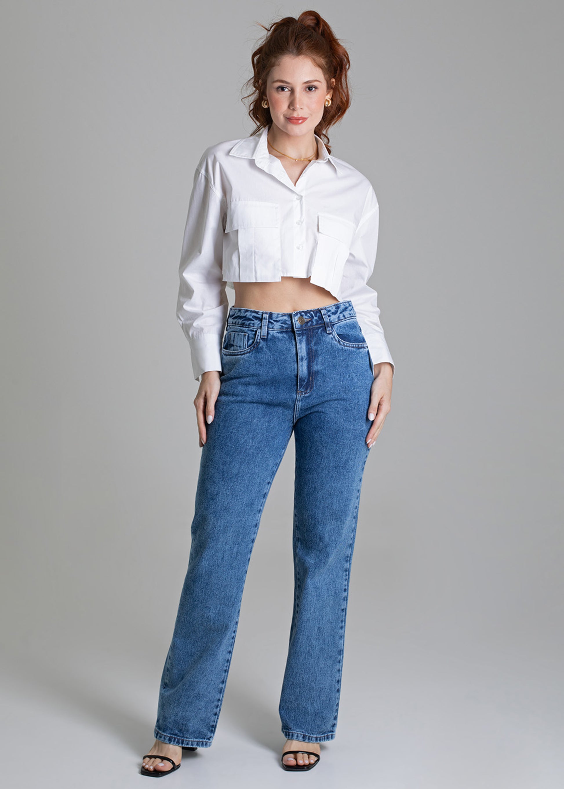 Sawary Straight Jeans Pants - 279046