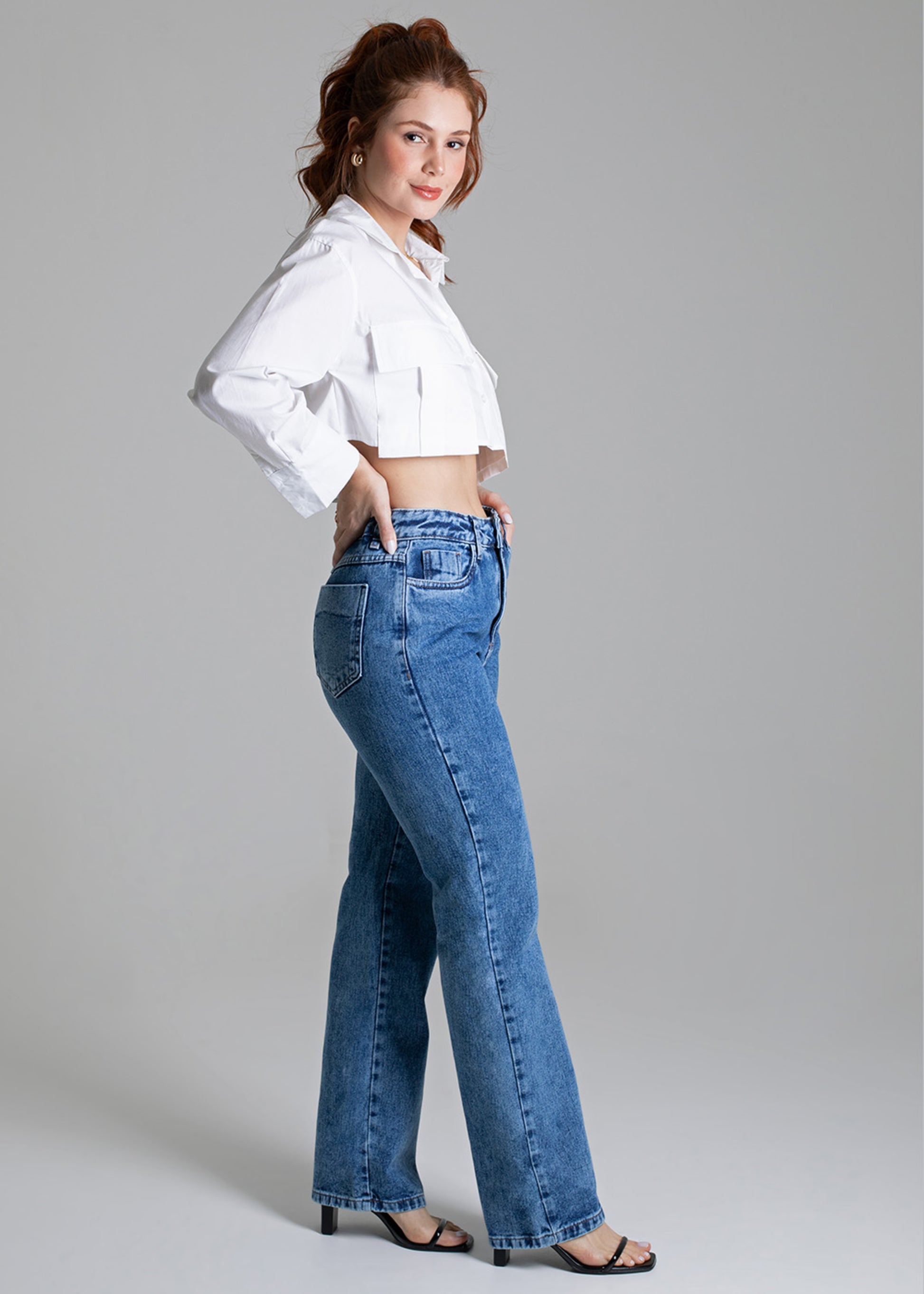 Sawary Straight Jeans Pants - 279046