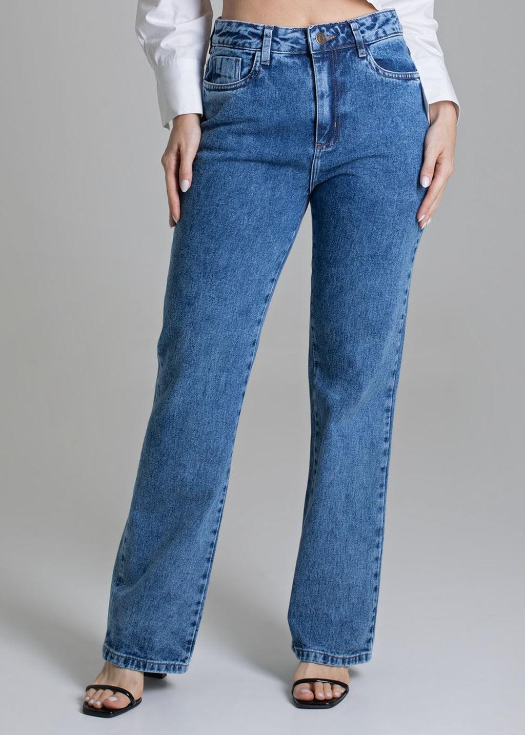 Sawary Straight Jeans Pants - 279046