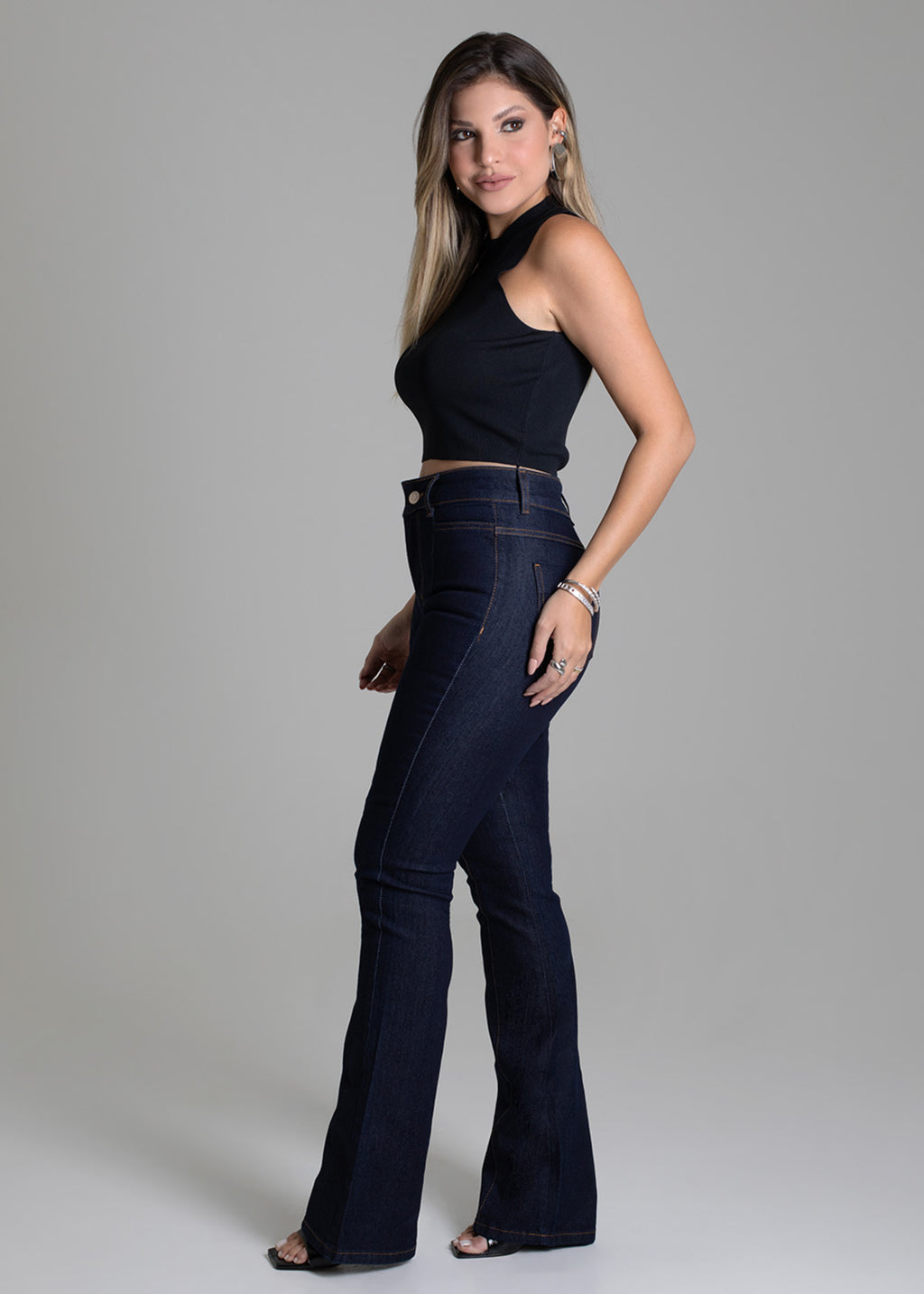 Sawary Boot Cut Jeans Pants - 279068 BLUE
