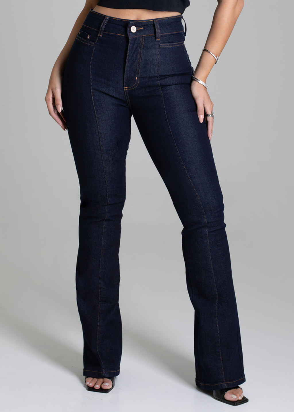 Sawary Boot Cut Jeans Pants - 279068 BLUE