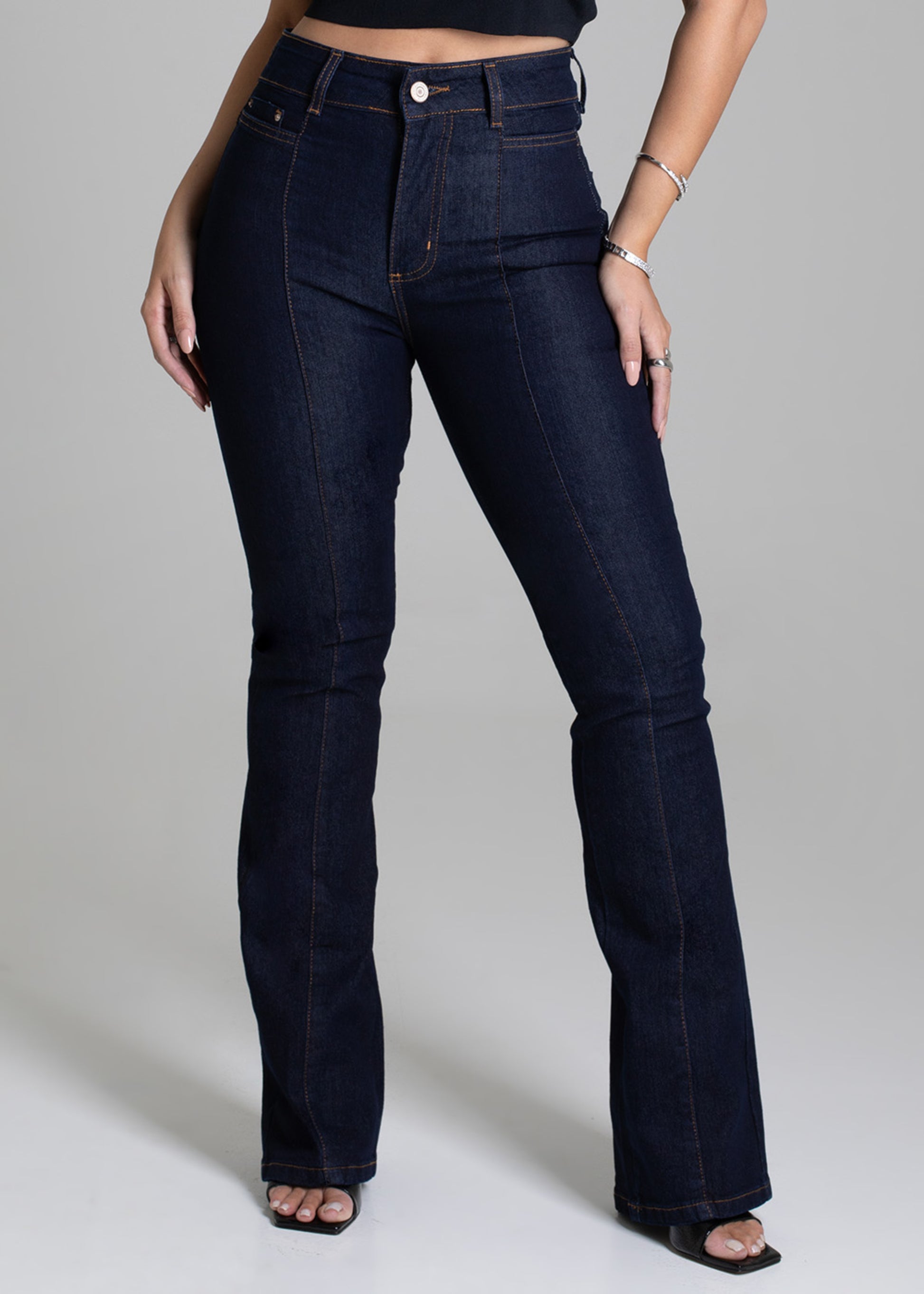 Sawary Boot Cut Jeans Pants - 279068 BLUE