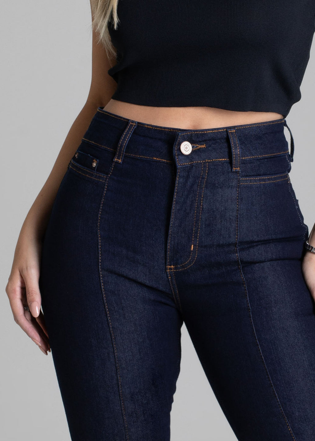 Sawary Boot Cut Jeans Pants - 279068 BLUE