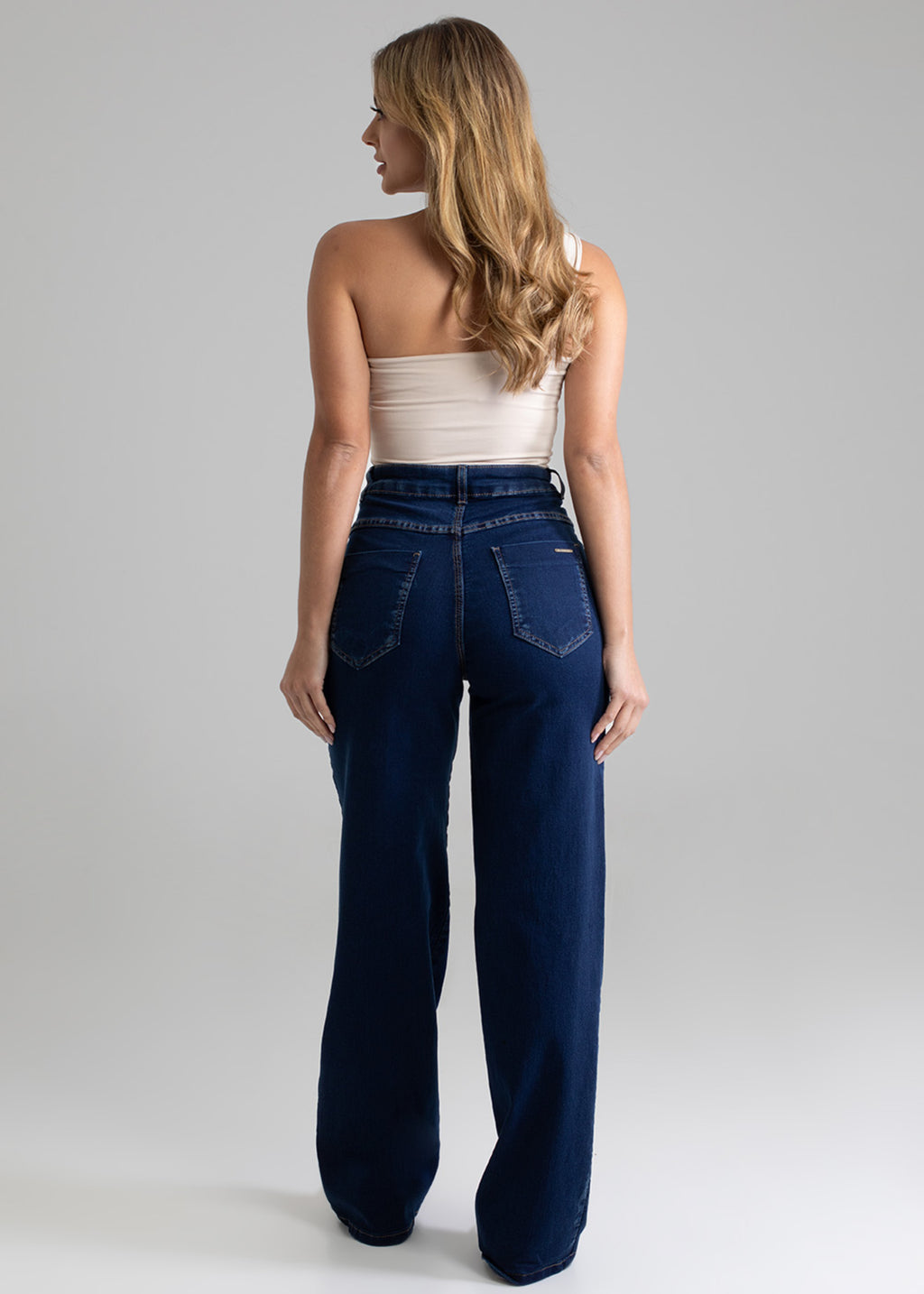 Sawary Wide Leg Jeans Pants - 279087